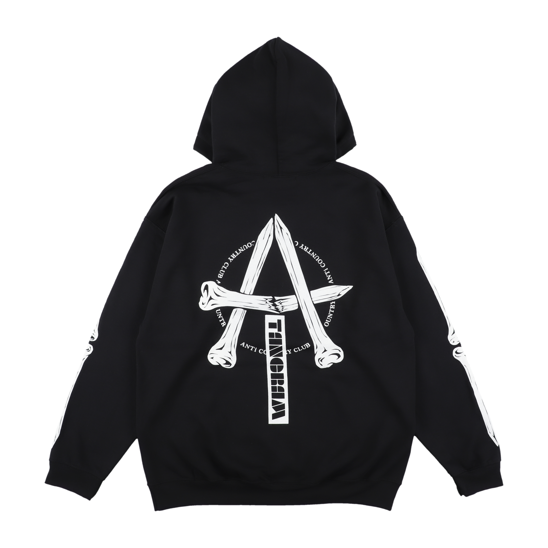 ANTi COUNTRY CLUB × TANGRAM SWEAT HOODIE BLACK ACC_TG-SW02