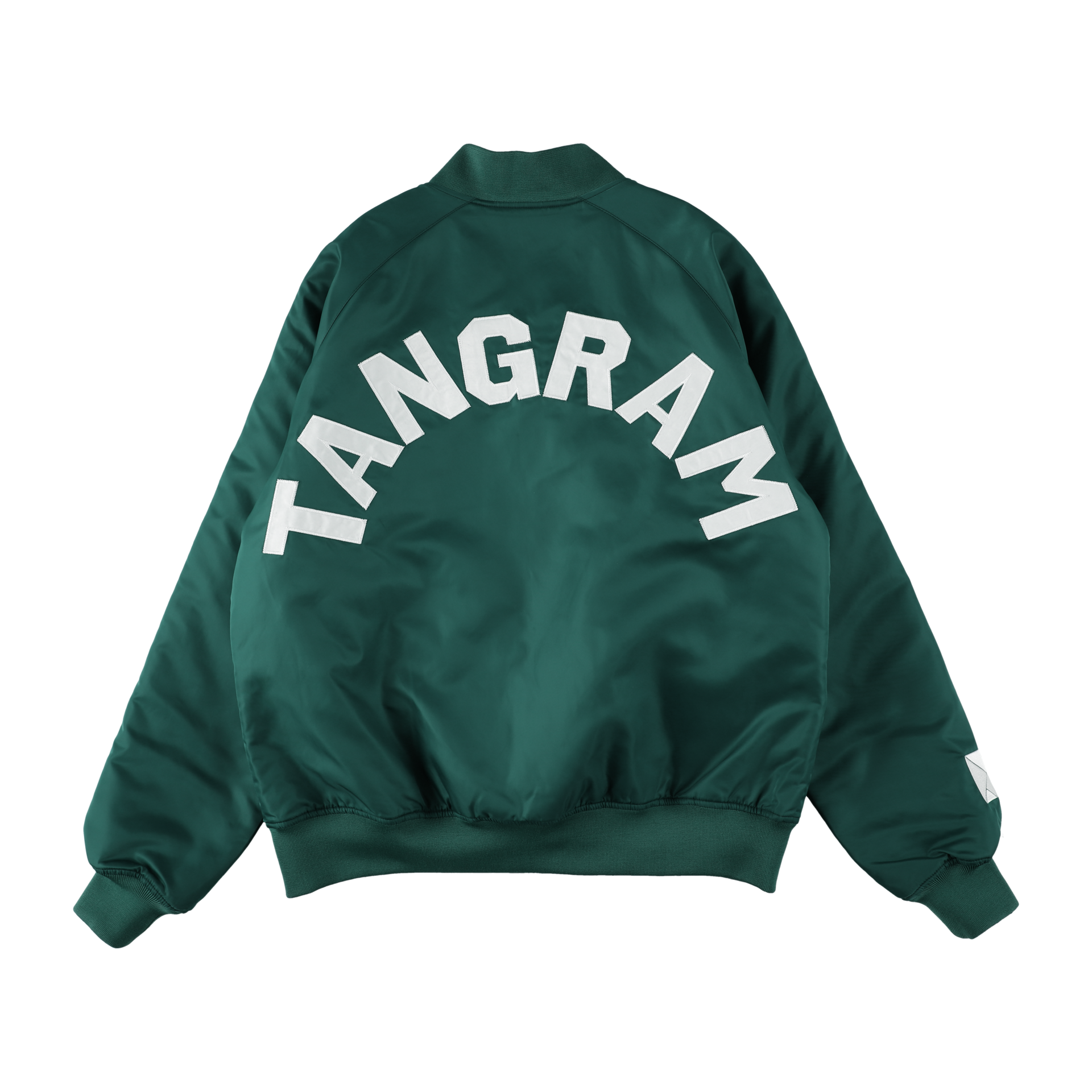 SATIN GOLF JACKET GREEN TGA-MB08 – TANGRAM