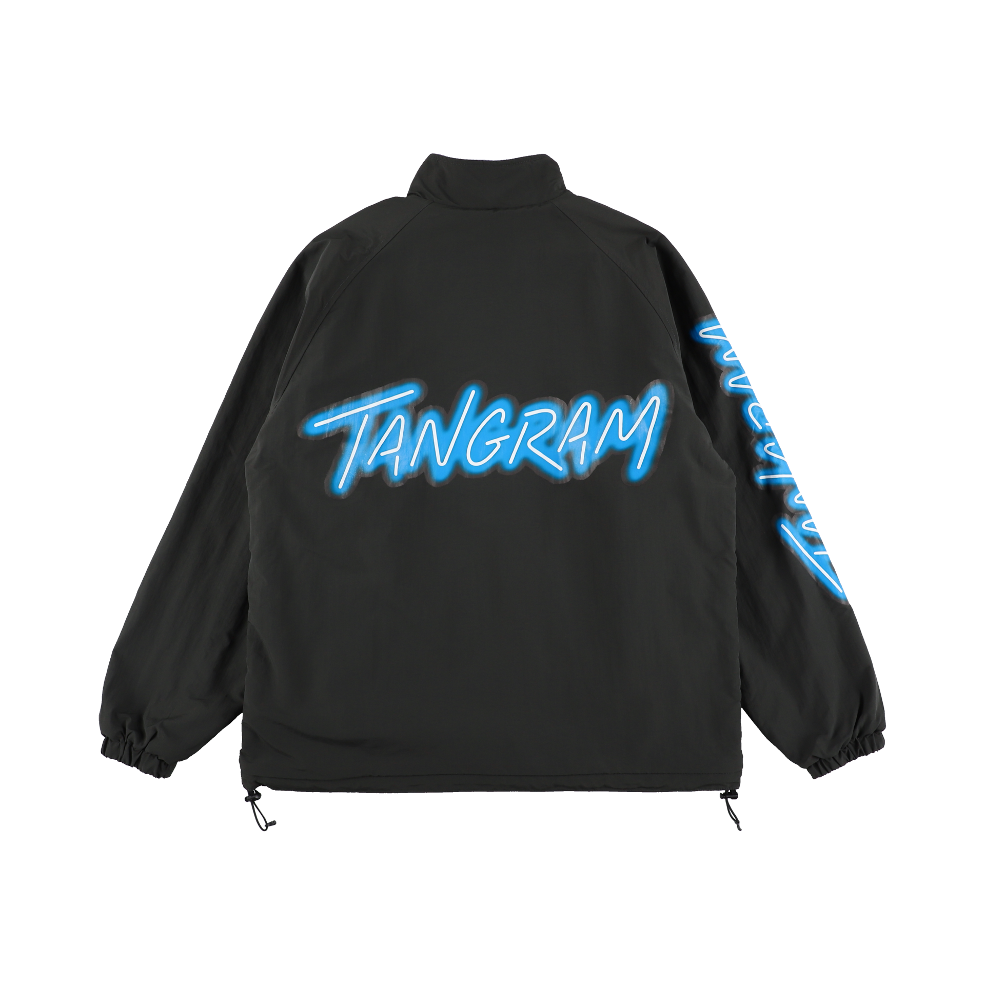 NEON LOGO FLEECE REVERSIBLE JACKET OLIVE TGA-MB35 – TANGRAM