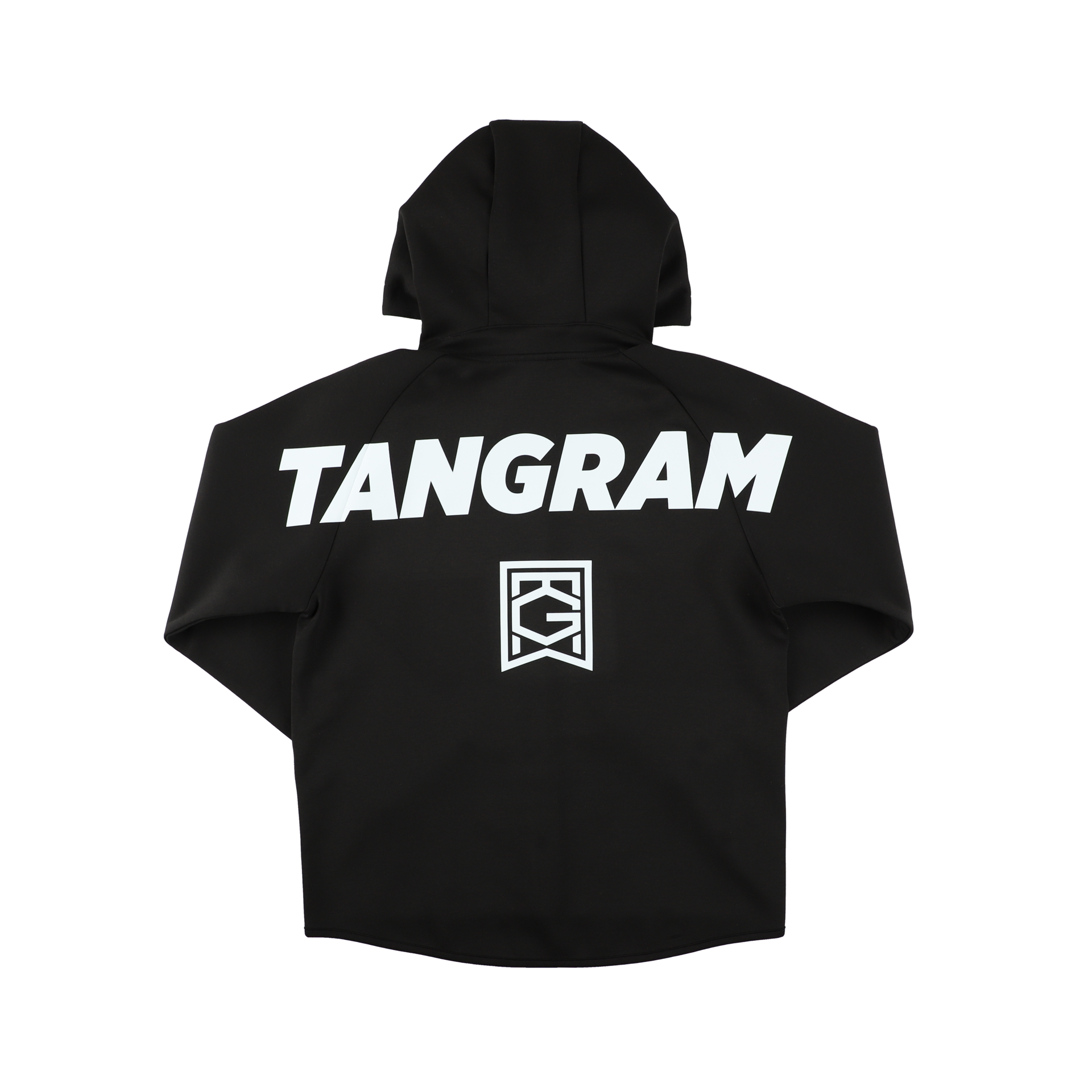 VERTICAL SLANT LOGO DOUBLE KNIT FULL ZIP HOODIE BLACK TGA-MF41 VERTICAL SLANT LOGO DOUBLE KNIT FULL ZIP HOODIE BLACK TGA-MF41