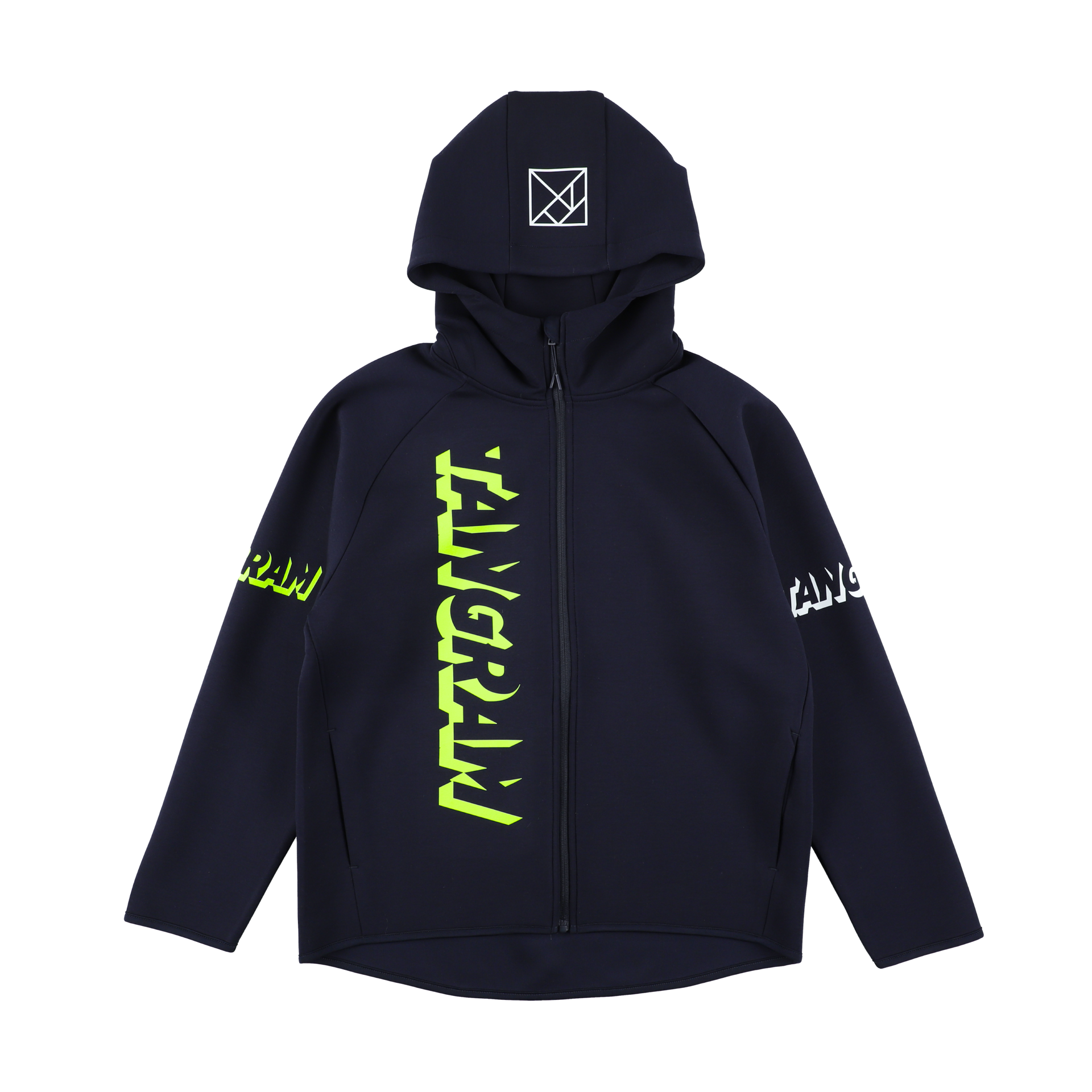 3D LOGO DOUBLE KNIT FULL ZIP HOODIE NAVY TGA-MF51 – TANGRAM 3D LOGO DOUBLE KNIT FULL ZIP HOODIE NAVY TGA-MF51 – TANGRAM