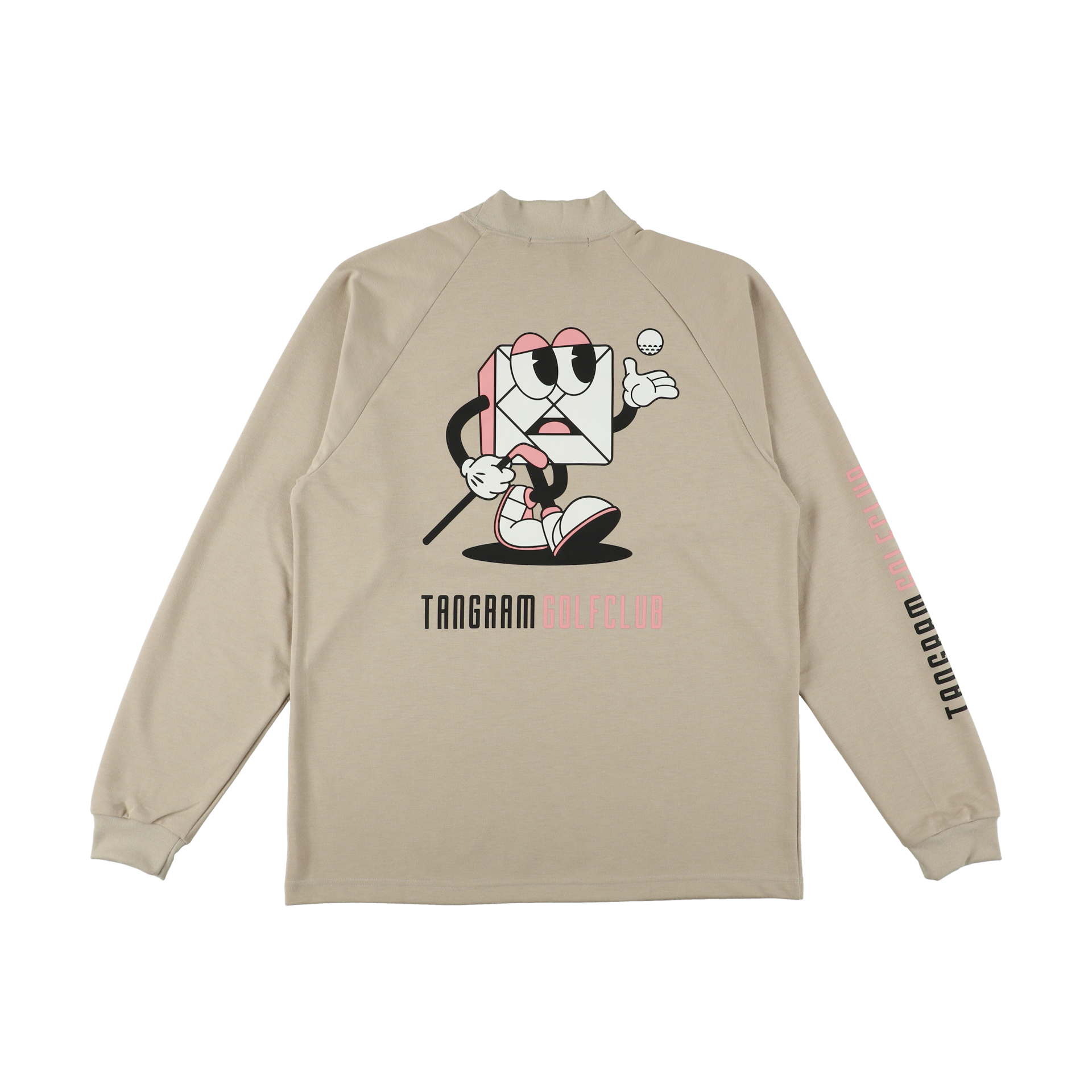 GOLF CLUB PUZZLE CHARACTER AIR MOCKNECK TEE GRAY TGA-MT169 – TANGRAM GOLF CLUB PUZZLE CHARACTER AIR MOCKNECK TEE GRAY TGA-MT169 – TANGRAM