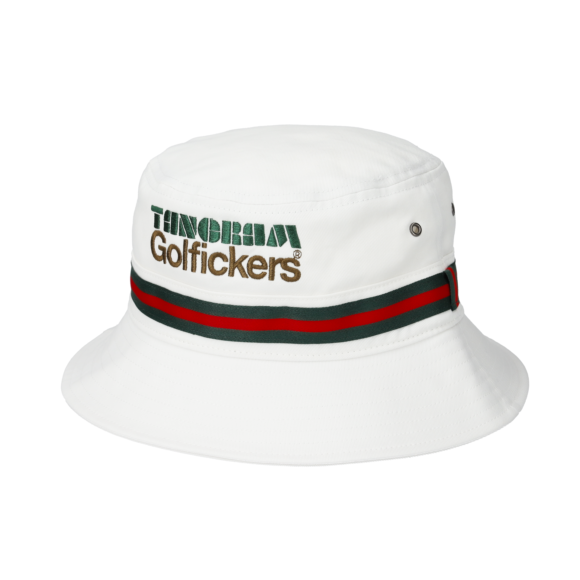 GOLFICKERS × TANGRAM BUCKET HAT WHITE TGA-UHAT29