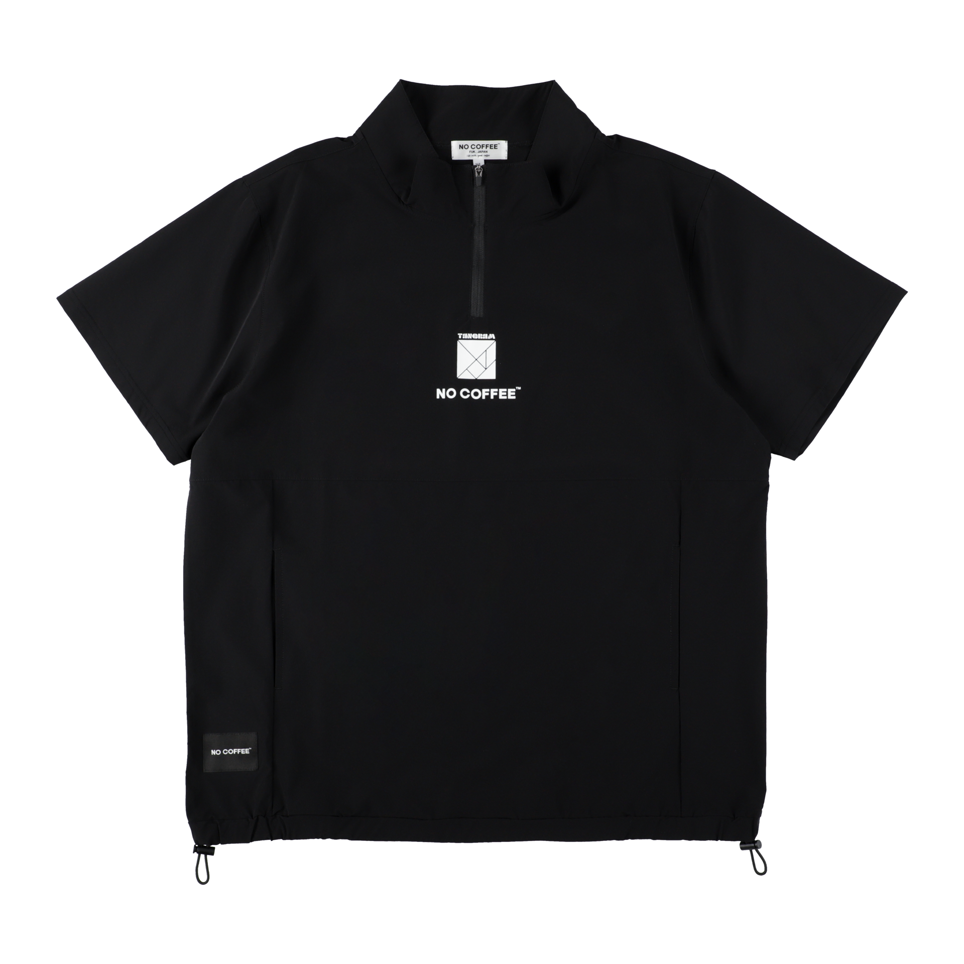 NO COFFEE×TANGRAM HALF ZIP PISTE BLACK TGS-MBNC01