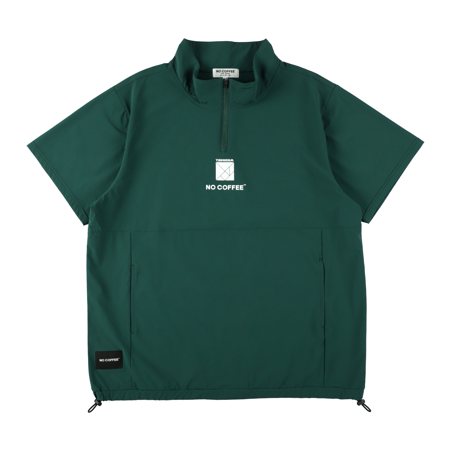 NO COFFEE×TANGRAM HALF ZIP PISTE GREEN TGS-MBNC01