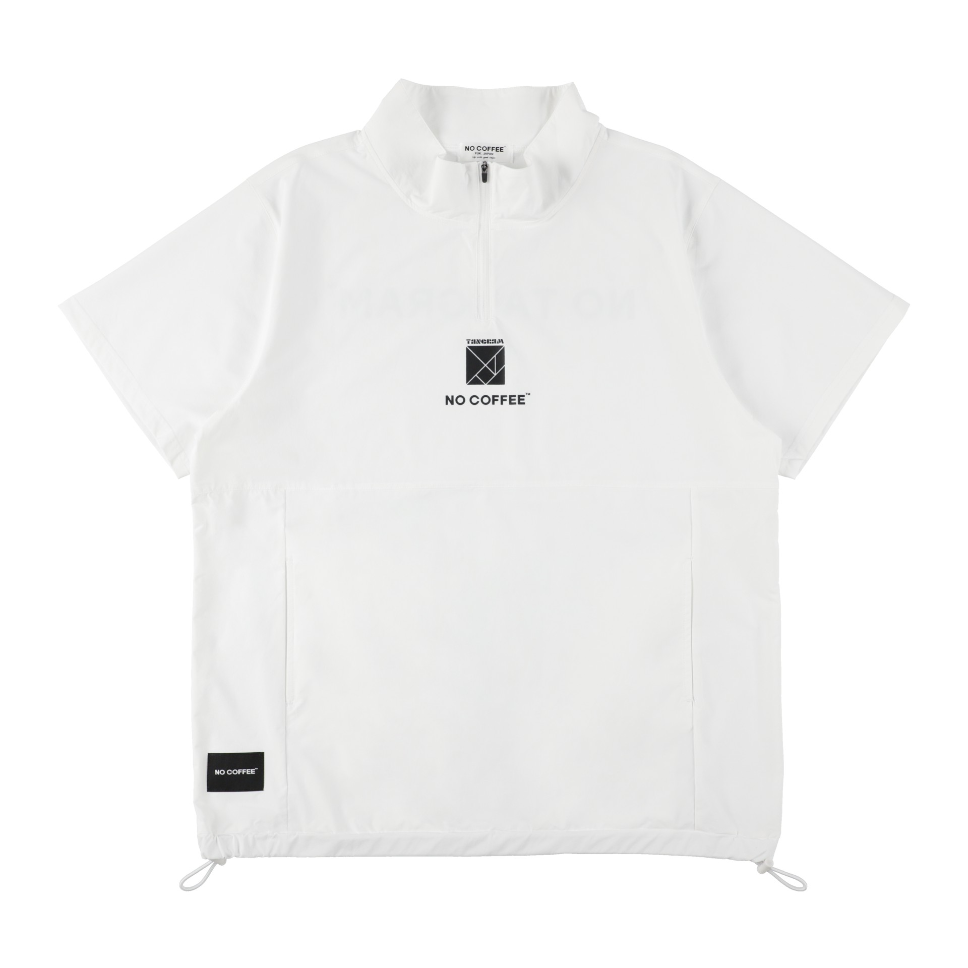 NO COFFEE×TANGRAM HALF ZIP PISTE WHITE TGS-MBNC01