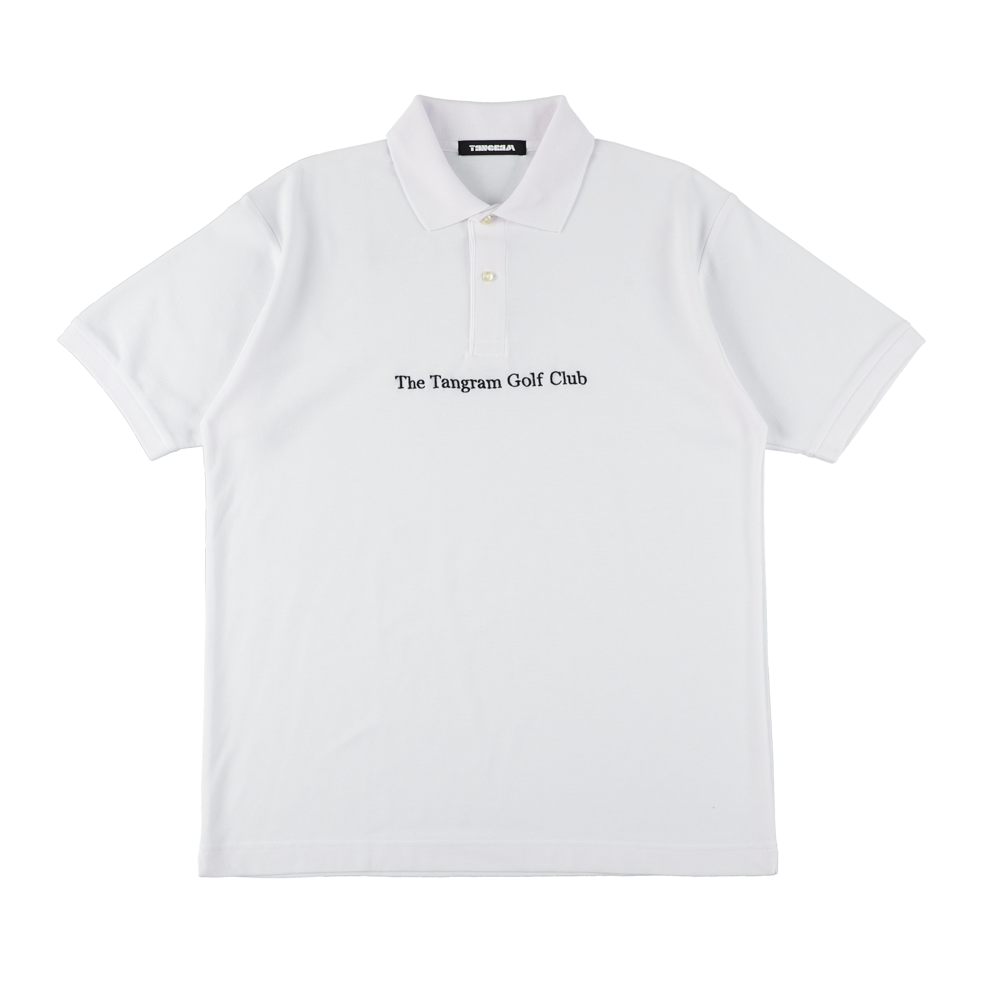 THE GOLF CLUB T/C POLO SHIRTS WHITE TGS-MPL101 – TANGRAM