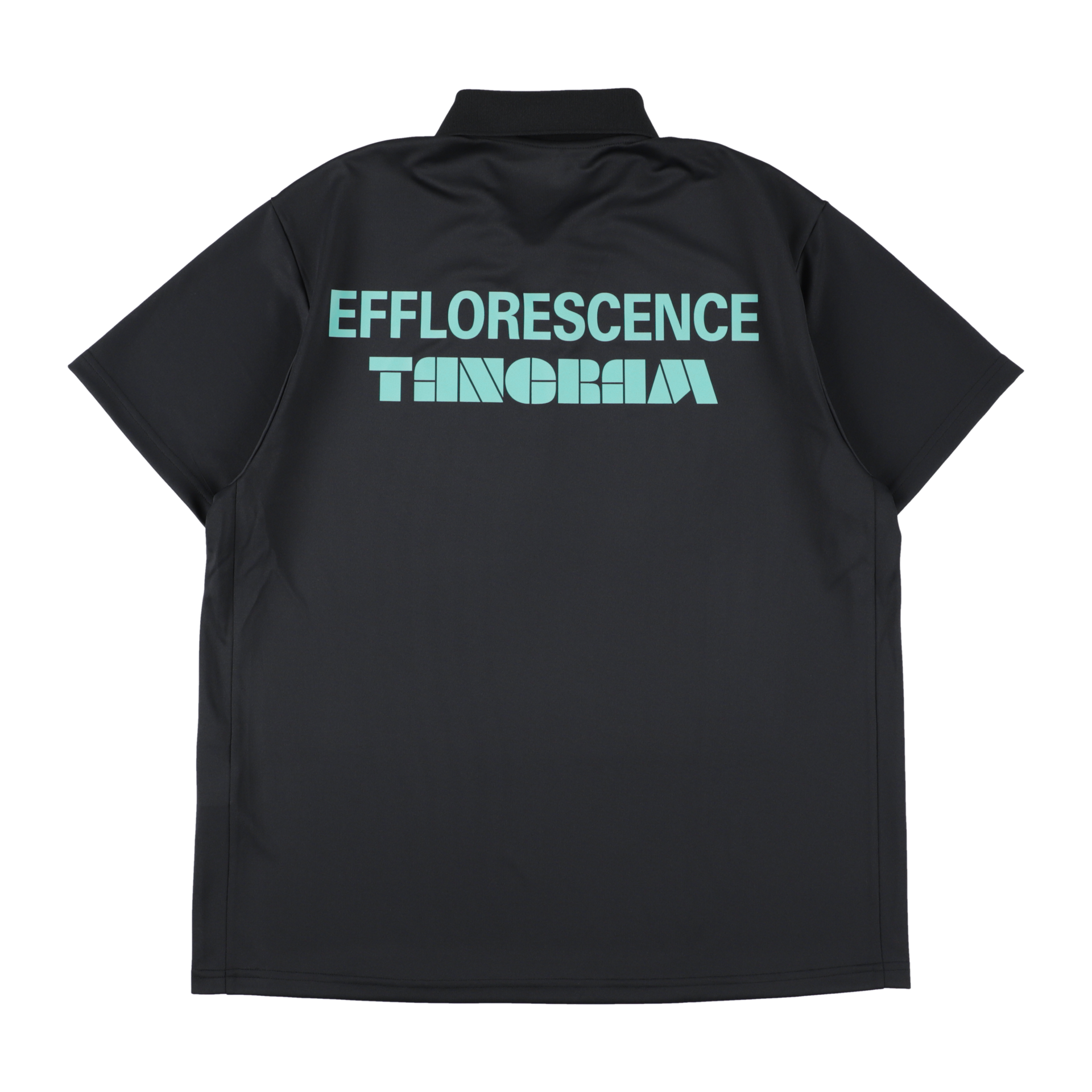 EFFLORESCENCE × TANGRAM ONE SNAP POLO BLACK TGS-MPL118