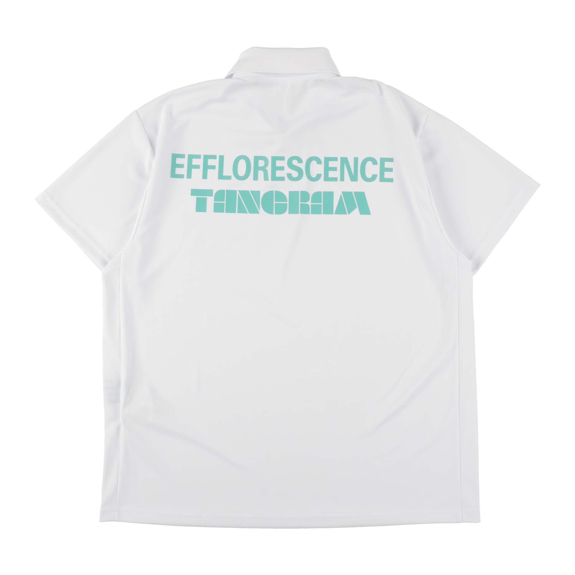 EFFLORESCENCE × TANGRAM ONE SNAP POLO WHITE TGS-MPL118