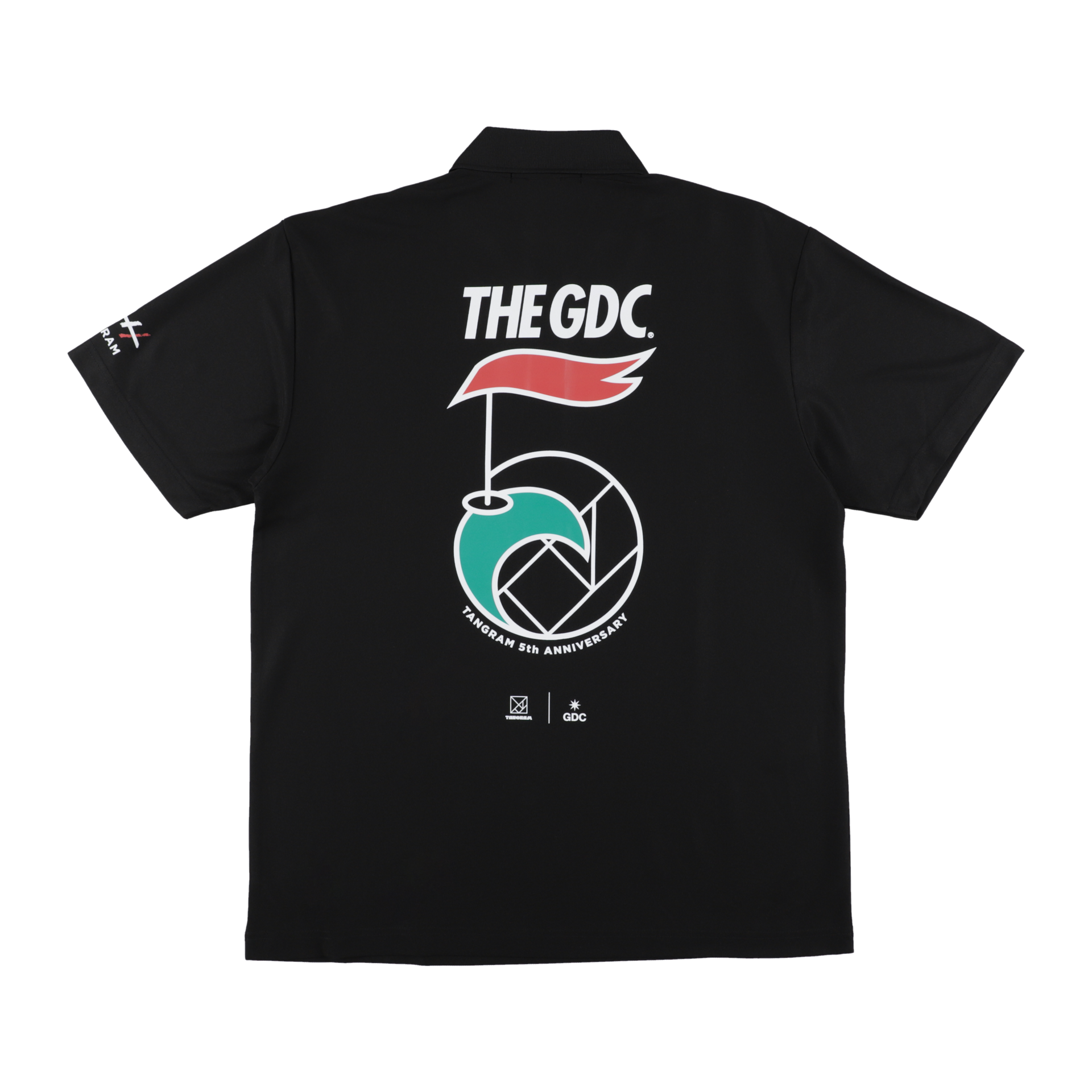 GDC×TANGRAM 5TH ANNIV. POLO SHIRTS GDC×TANGRAM 5TH ANNIV. WING FLAG POLO SHIRTS BLACK TGS-MPL123