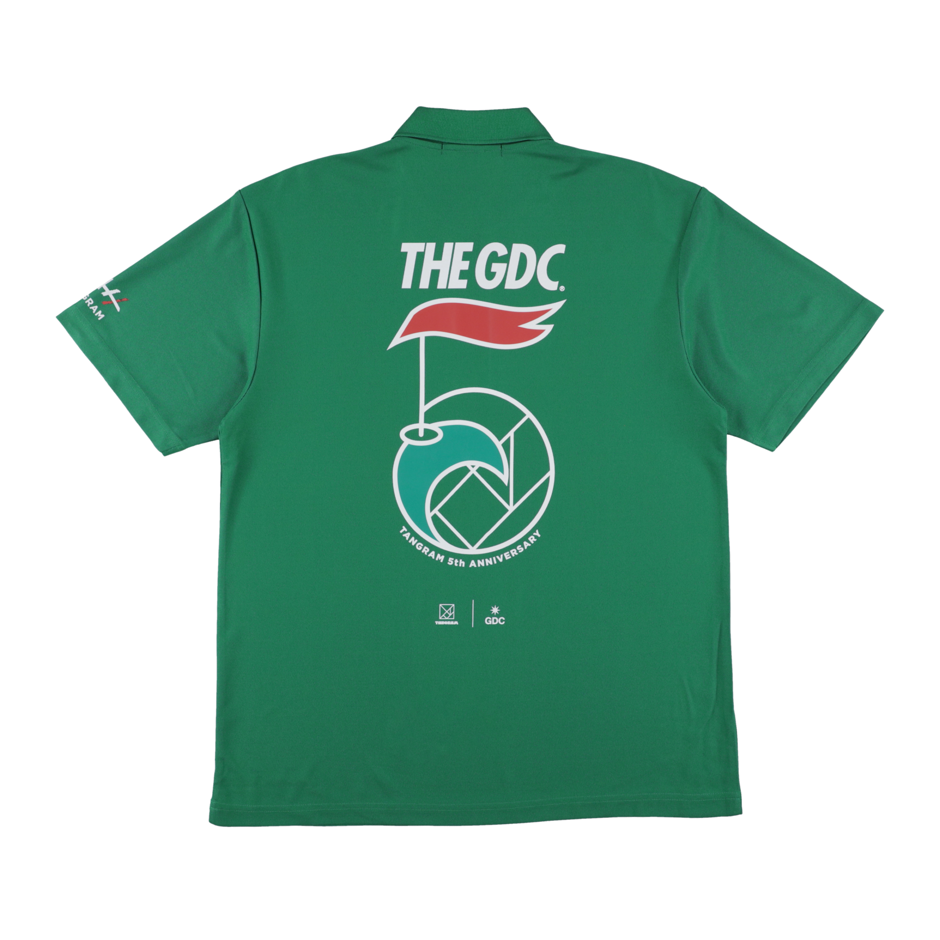 GDC×TANGRAM 5TH ANNIV. WING FLAG POLO SHIRTS GREEN TGS-MPL123