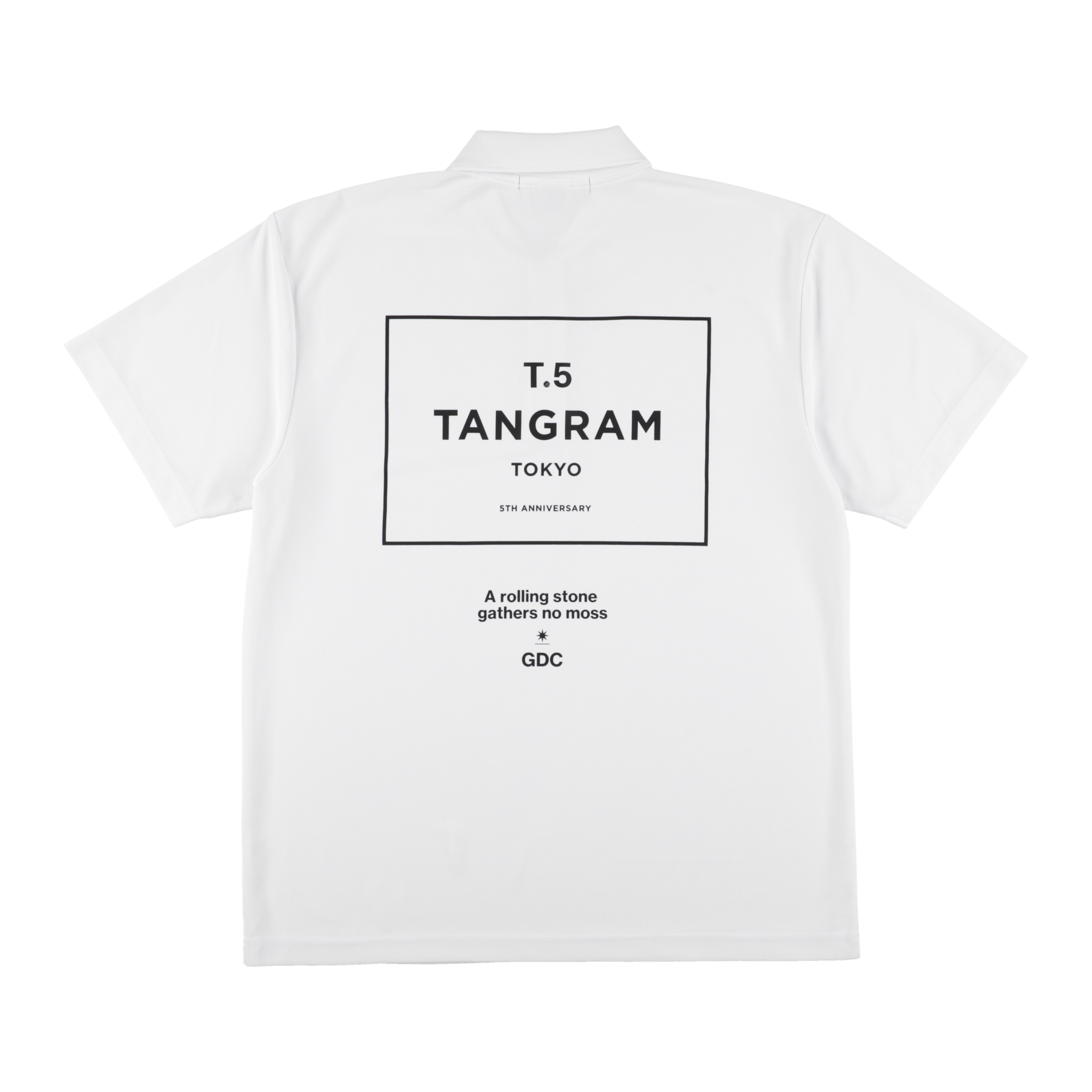 GDC×TANGRAM 5TH ANNIV. T.5 TOKYO POLO SHIRTS WHITE TGS-MPL125