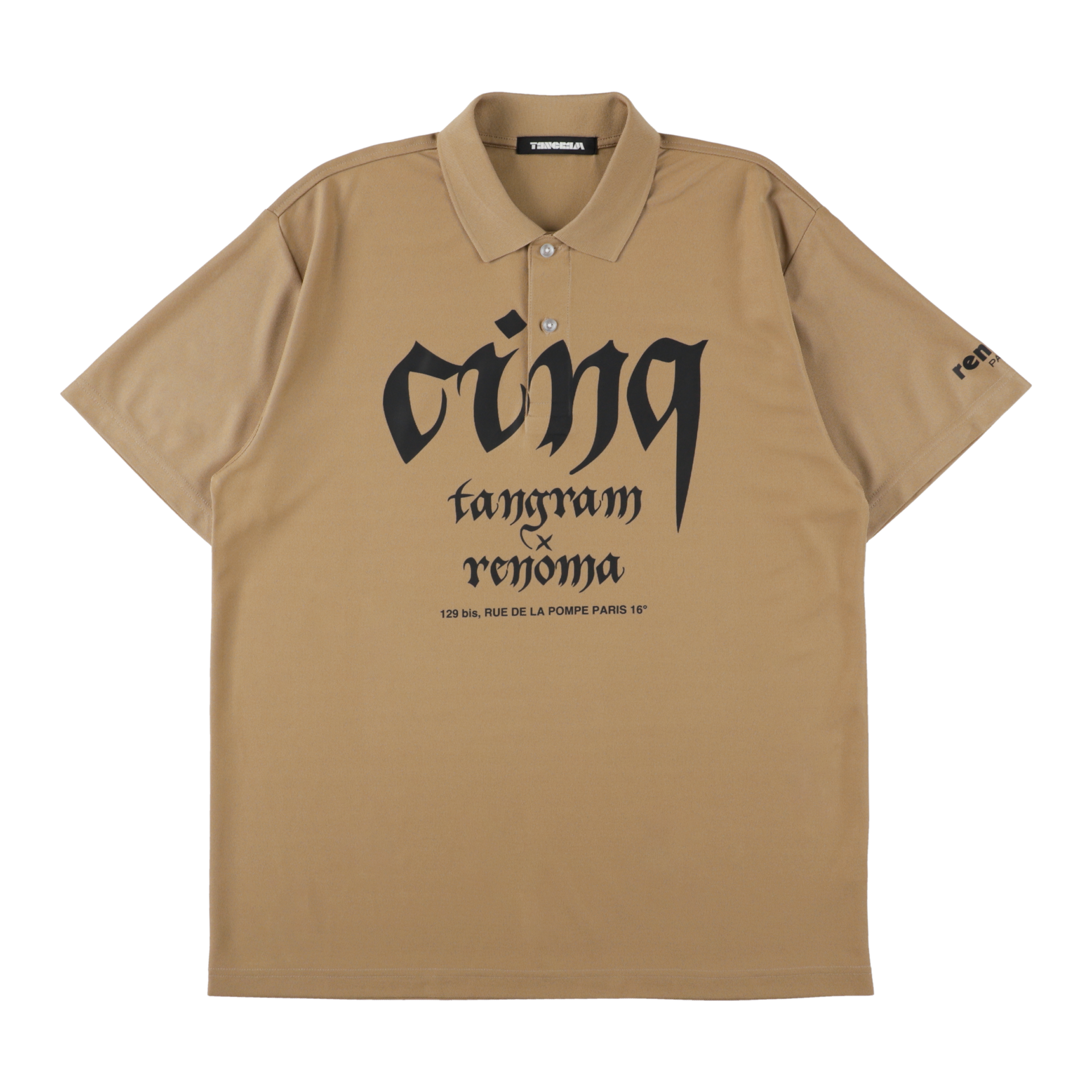 RENOMA × TANGRAM 5TH ANNIV. POLO SHIRTS SAND KHAKI TGS-MPL128