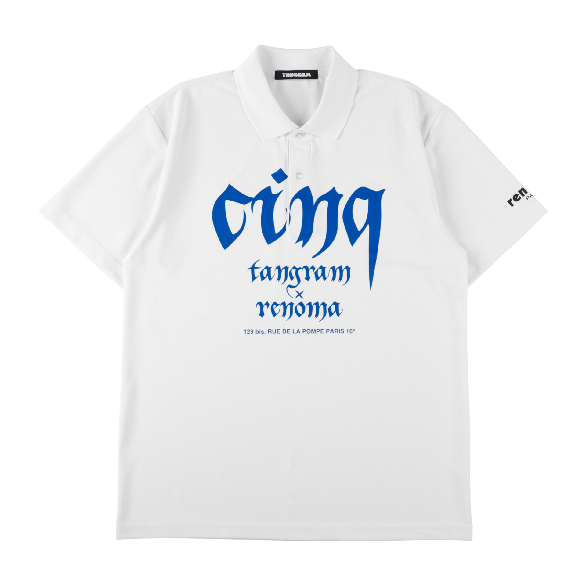 RENOMA × TANGRAM 5TH ANNIV. POLO SHIRTS WHITE TGS-MPL128【受注商品】
