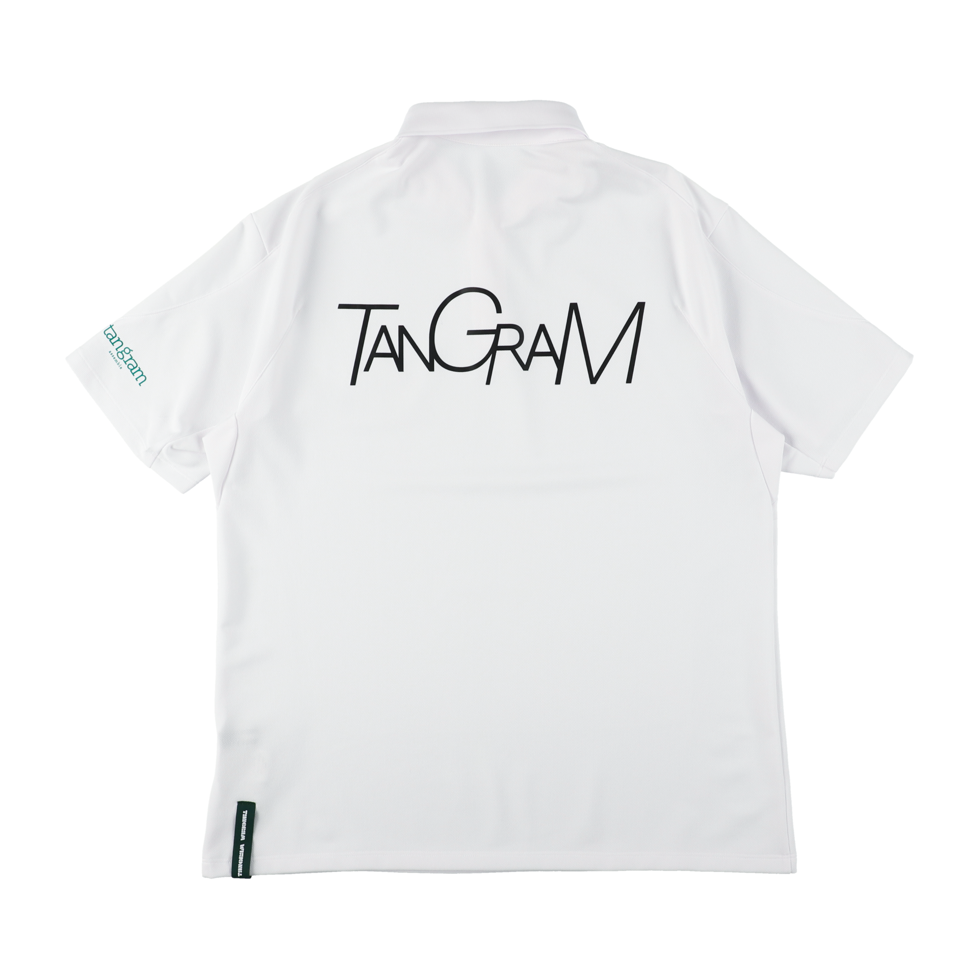 TGM LOGO FLEX POLO SHIRTS WHITE TGS-MPL64 – TANGRAM