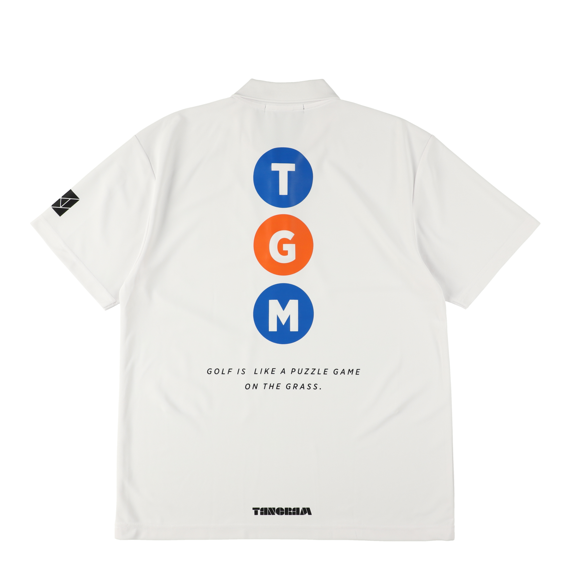 THREE CIRCLE POLO SHIRTS WHITE TGS-MPL96 – TANGRAM