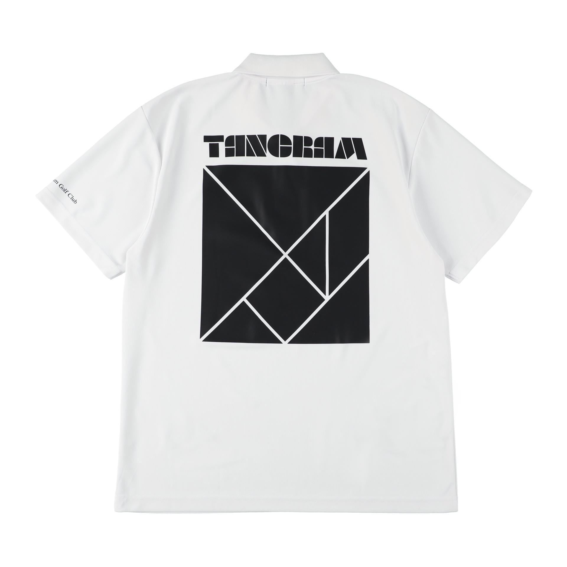 BASIC PUZZLE LOGO POLO SHIRTS WHITE TGS-MPL97 – TANGRAM