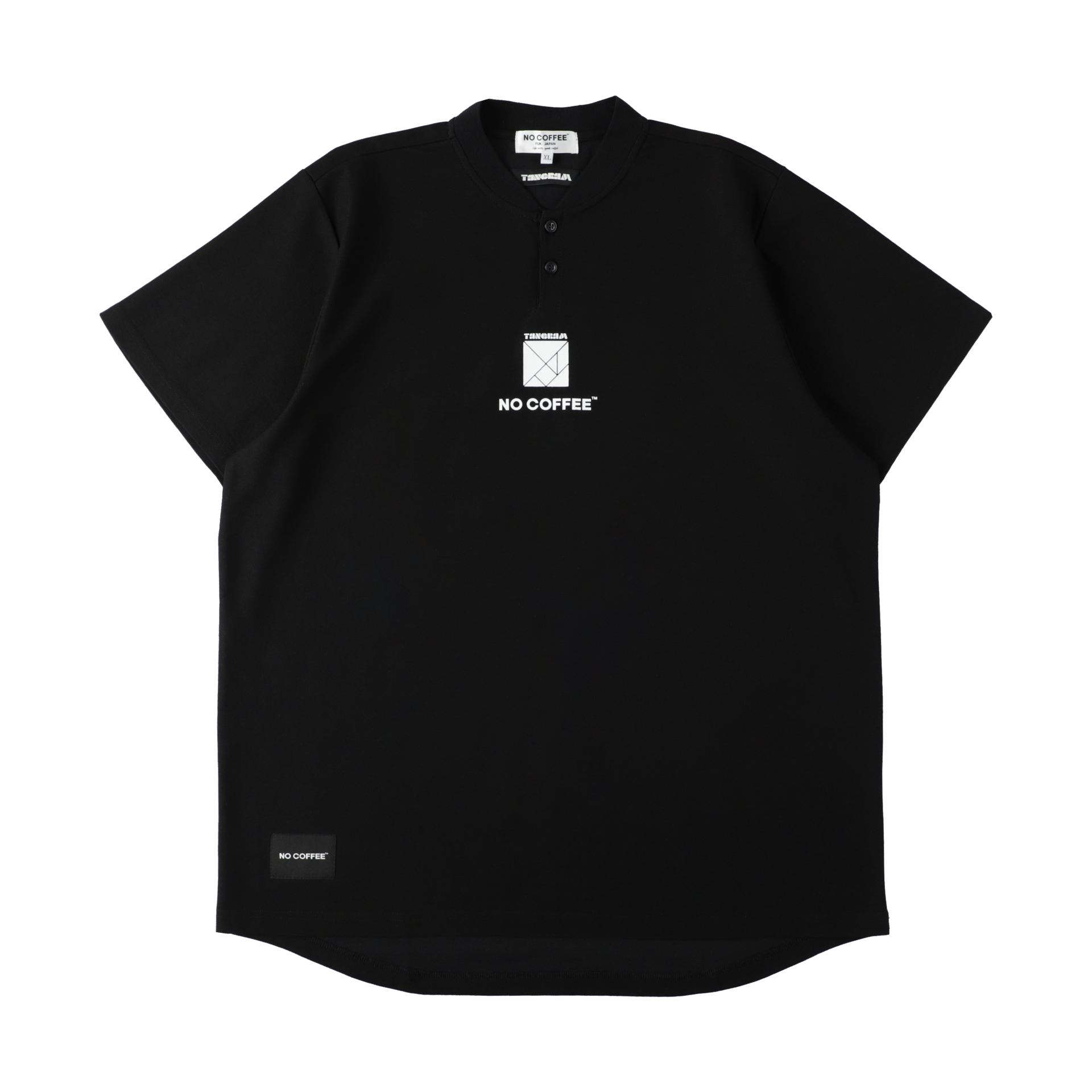 NO COFFEE×TANGRAM HENRY POLO BLACK TGS-MPLNC01