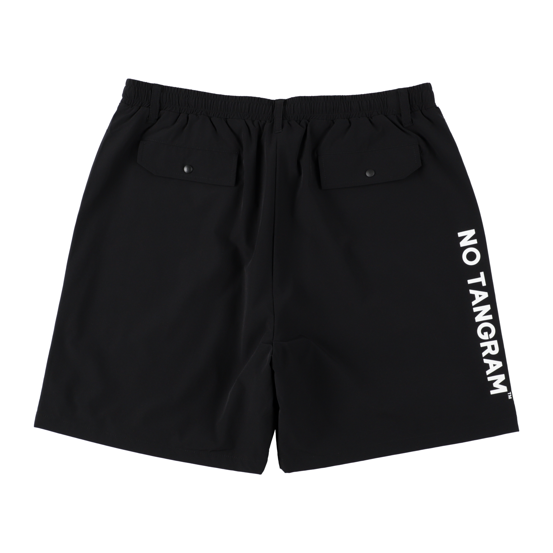 NO COFFEE×TANGRAM NYLON SHORT PANTS BLACK TGS-MPNC01