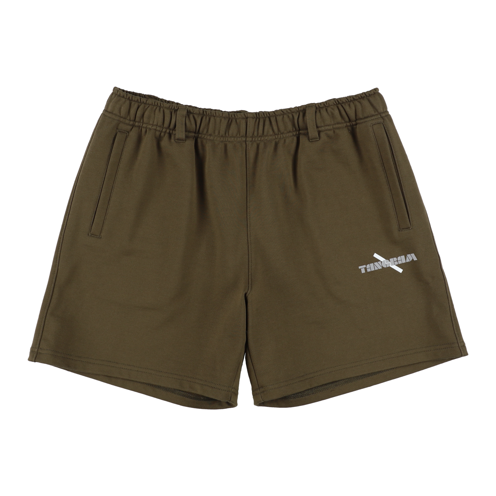 Saturdays NYC × TANGRAM SWEAT SHORT PANTS KHAKI TGS-MPST02