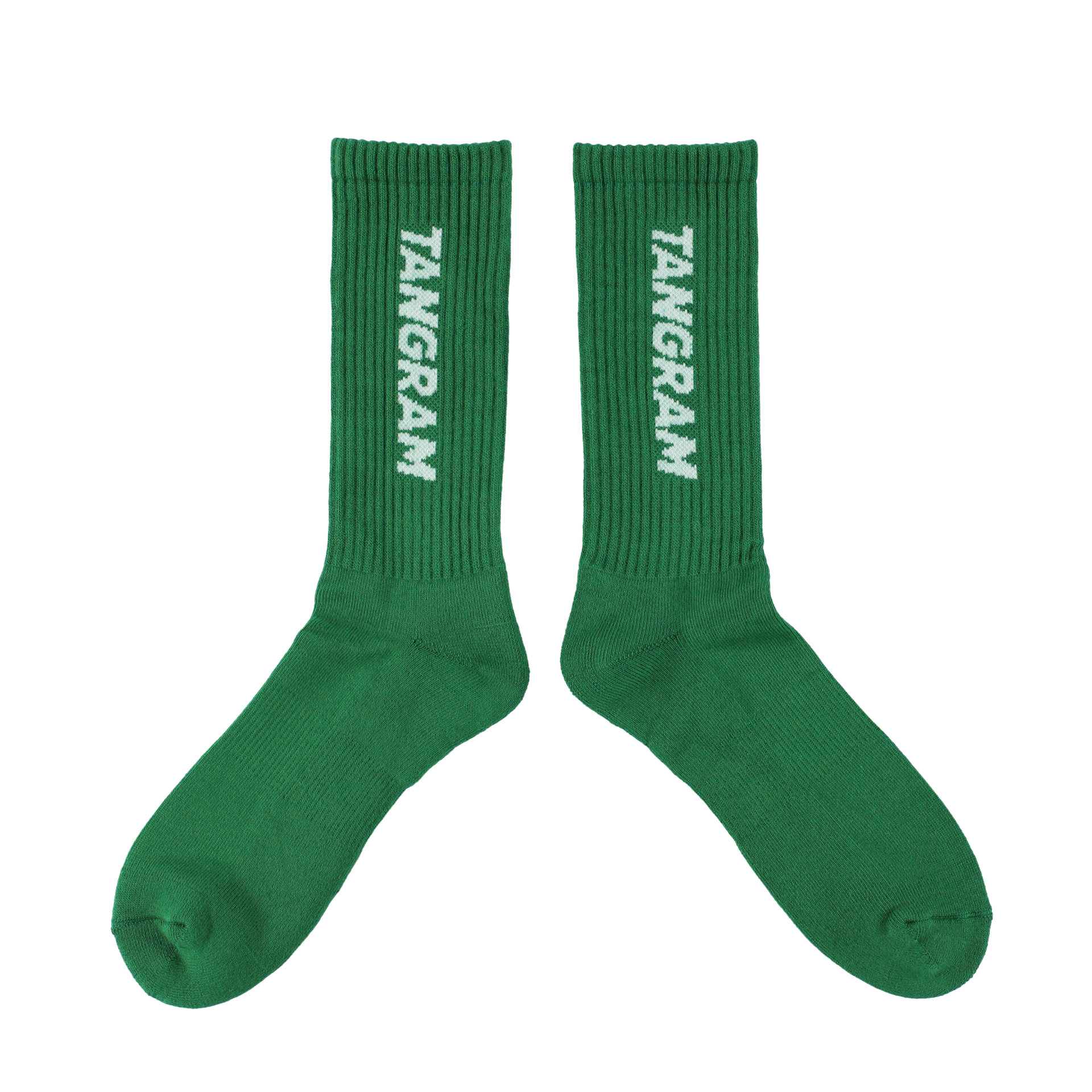 SLANT LOGO CREW SOX GREEN TGS-MS016 – TANGRAM