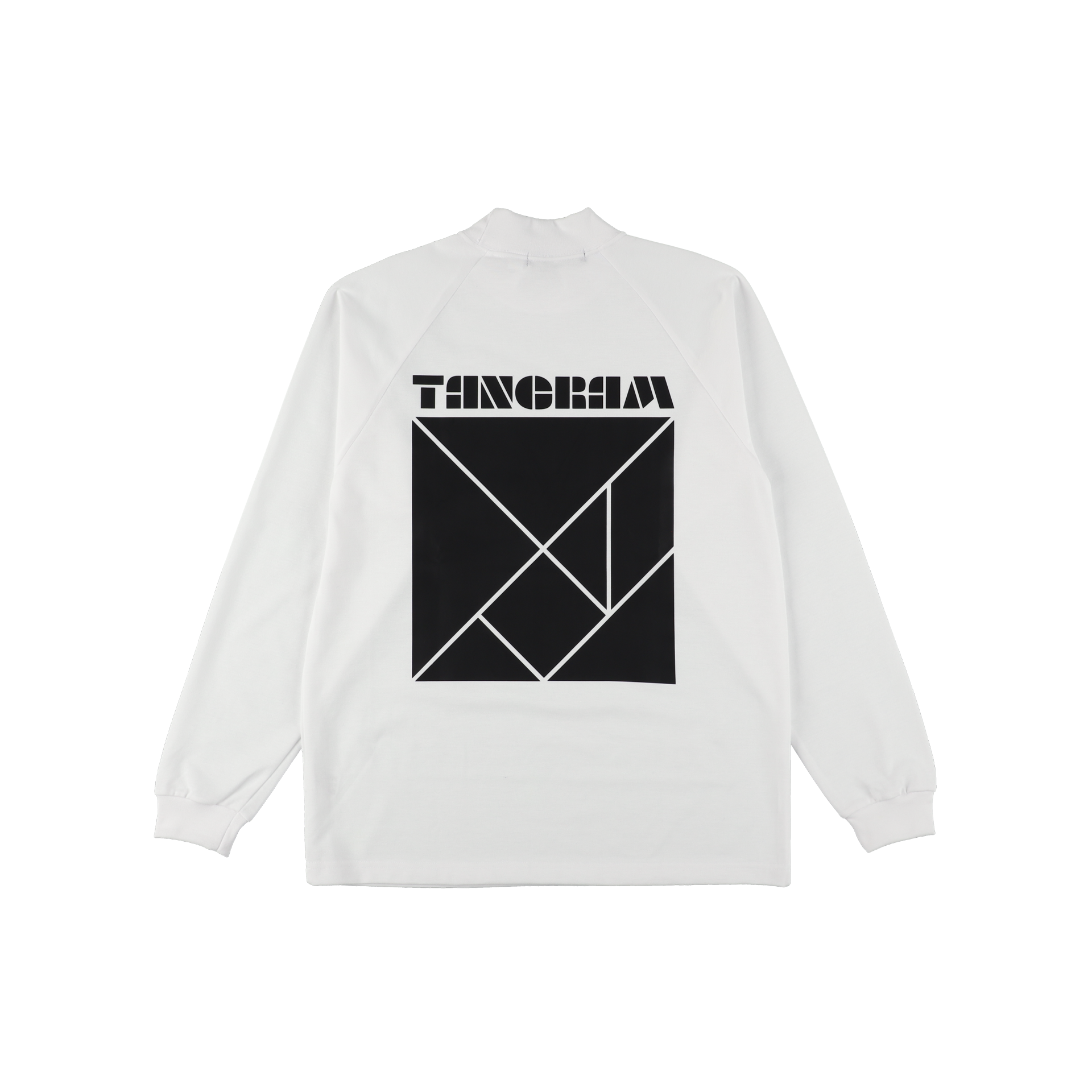 PUZZLE LOGO AIR MOCKNECK TEE WHITE TGS-MT156 – TANGRAM
