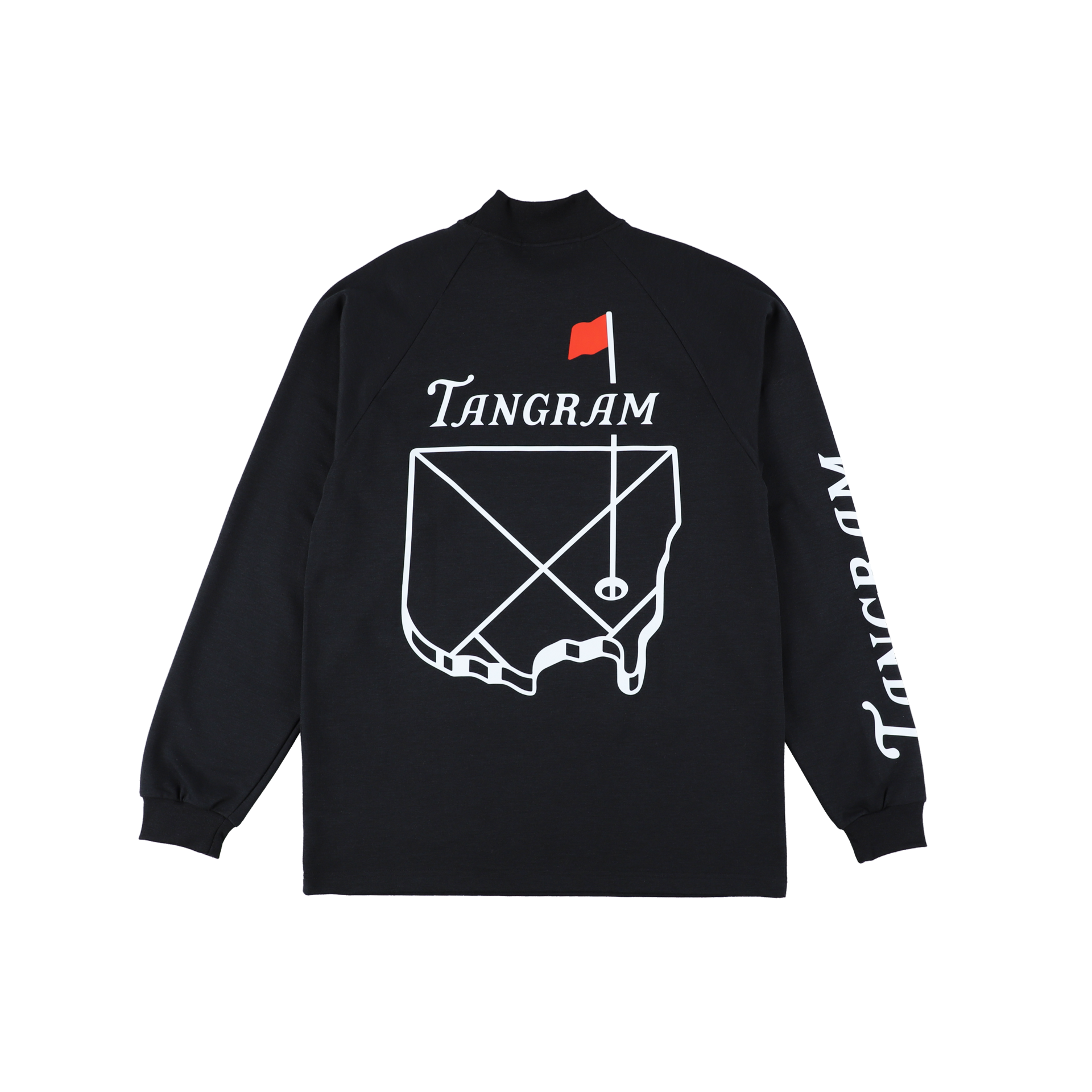 メンズウェア TANGRAM / MASTERS ARRANGE AIR MOCKNECK MASTERS ARRANGE AIR MOCKNECK TEE BLACK TGS-MT157 – TANGRAM