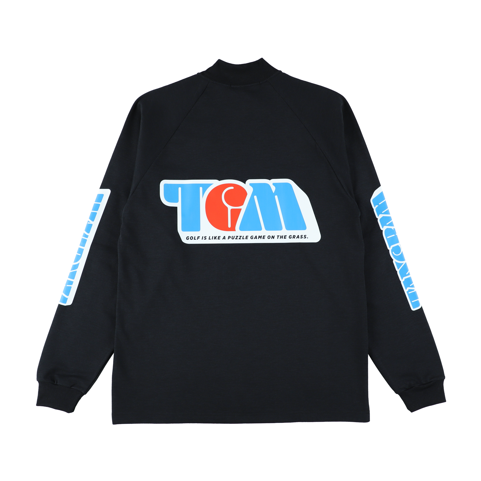 タングラム　モックネック　黒 STRETCH FIT LOGO MOCKNECK TEE BLACK TGS-MT09 – TANGRAM