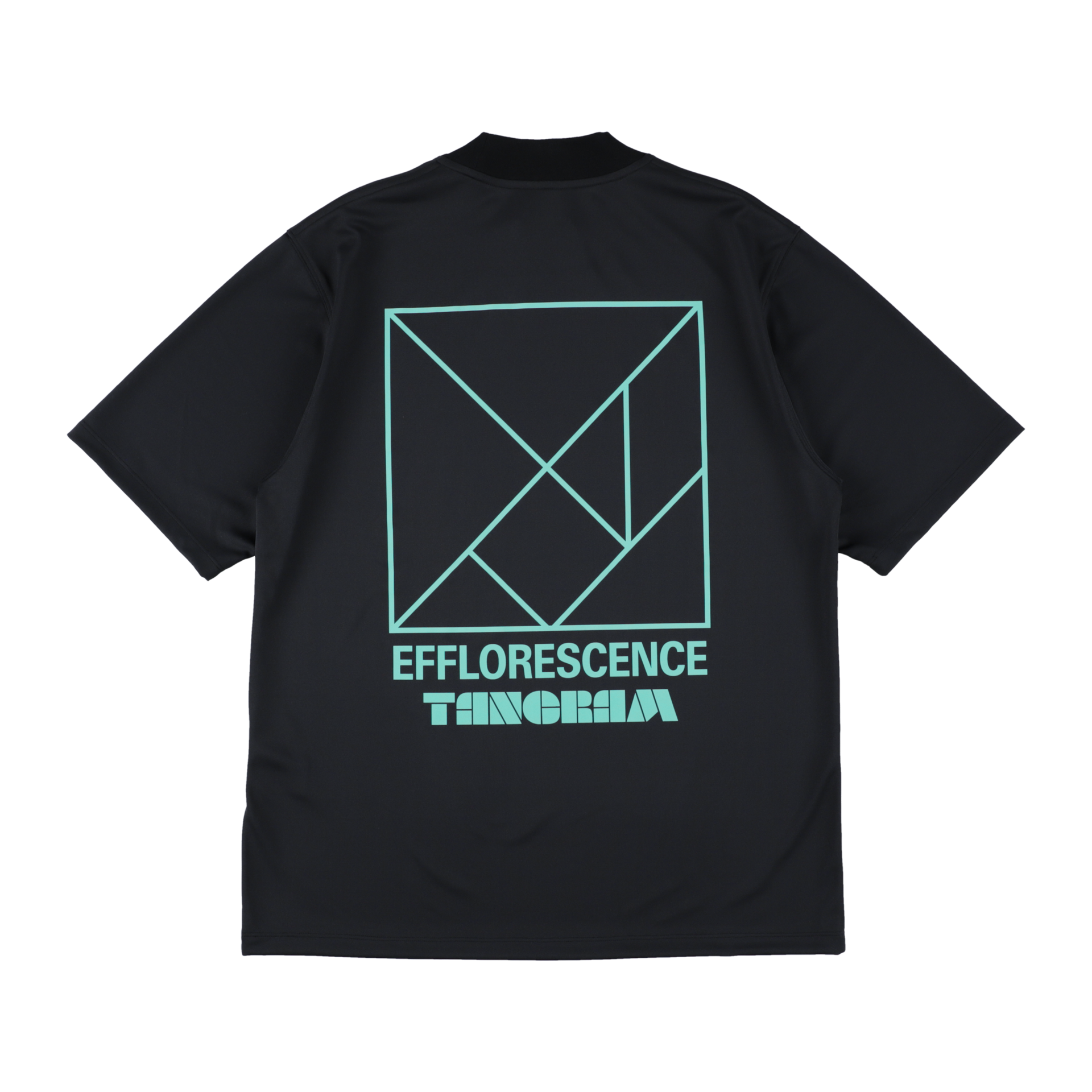 EFFLORESCENCE × TANGRAM MOCK NECK BLACK TGS-MT186