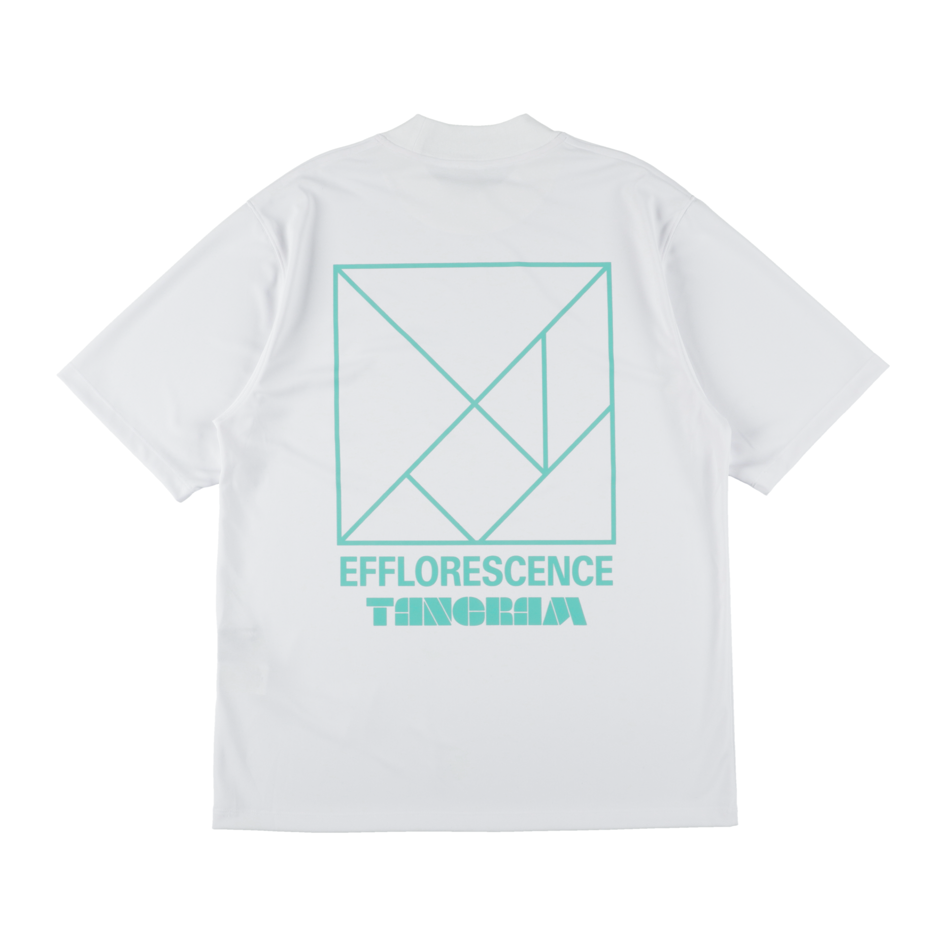 EFFLORESCENCE ホワイトシャツ Ｌ モックネック EFFLORESCENCE × TANGRAM MOCK NECK WHITE TGS-MT186