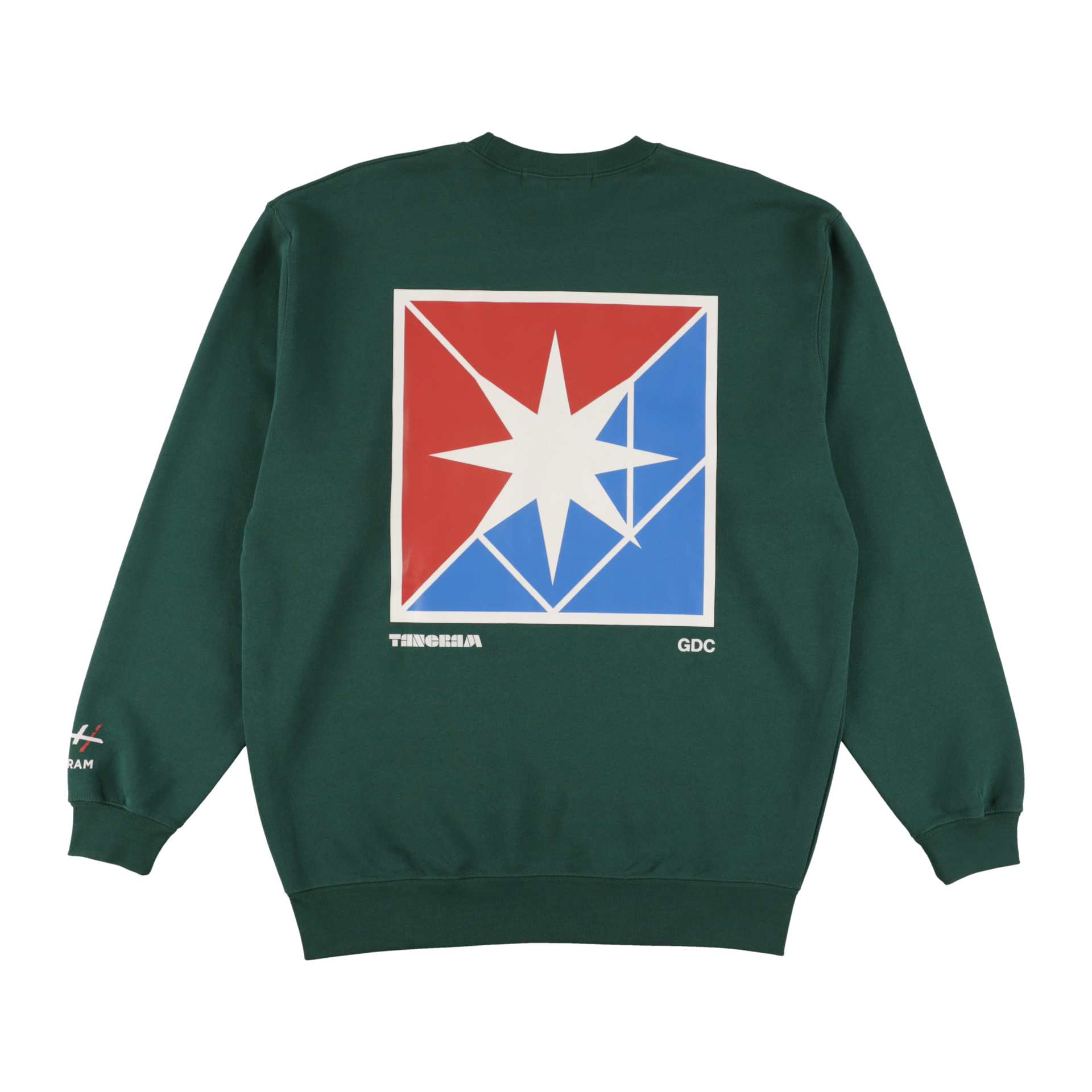 GDC×TANGRAM 5TH ANNIV. TRICO SWEAT CREW GREEN TGS-MT191