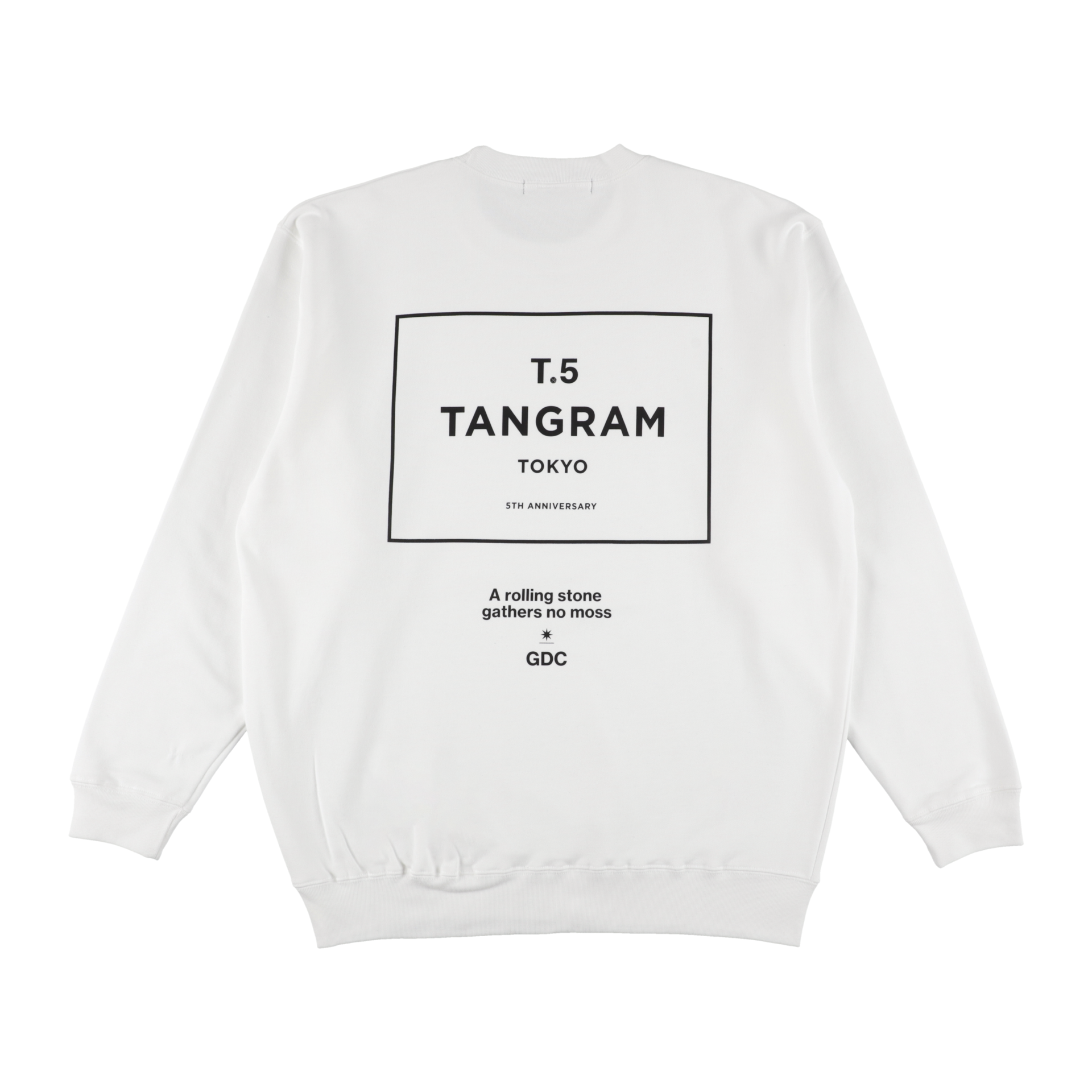 GDC×TANGRAM 5TH ANNIV. T.5 TOKYO SWEAT CREW WHITE TGS-MT192