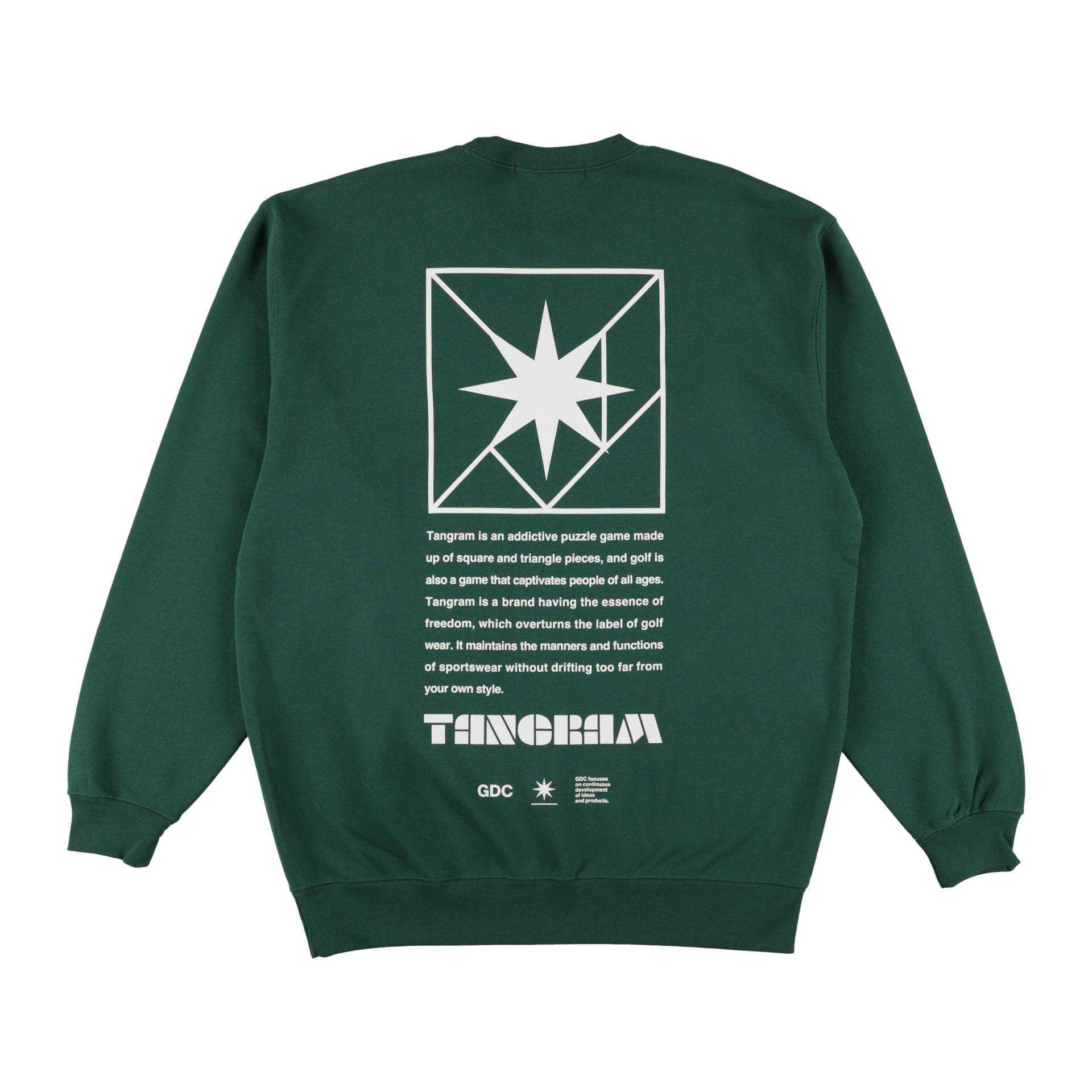 GDC×TANGRAM 5TH ANNIV. TURF STAR SWEAT CREW GREEN TGS-MT193