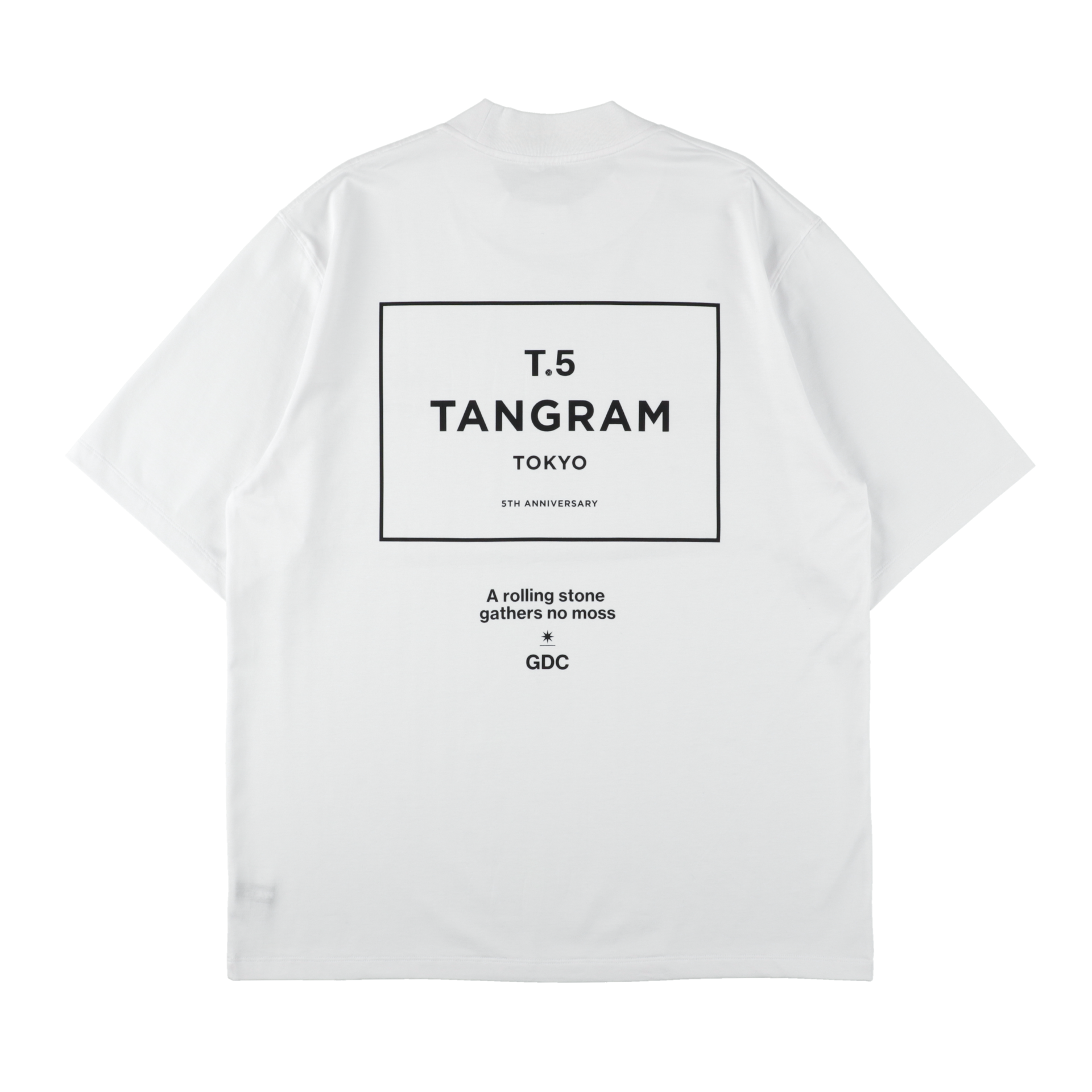 GDC×TANGRAM 5TH ANNIV. T.5 TOKYO MOCK NECK WHITE TGS-MT198