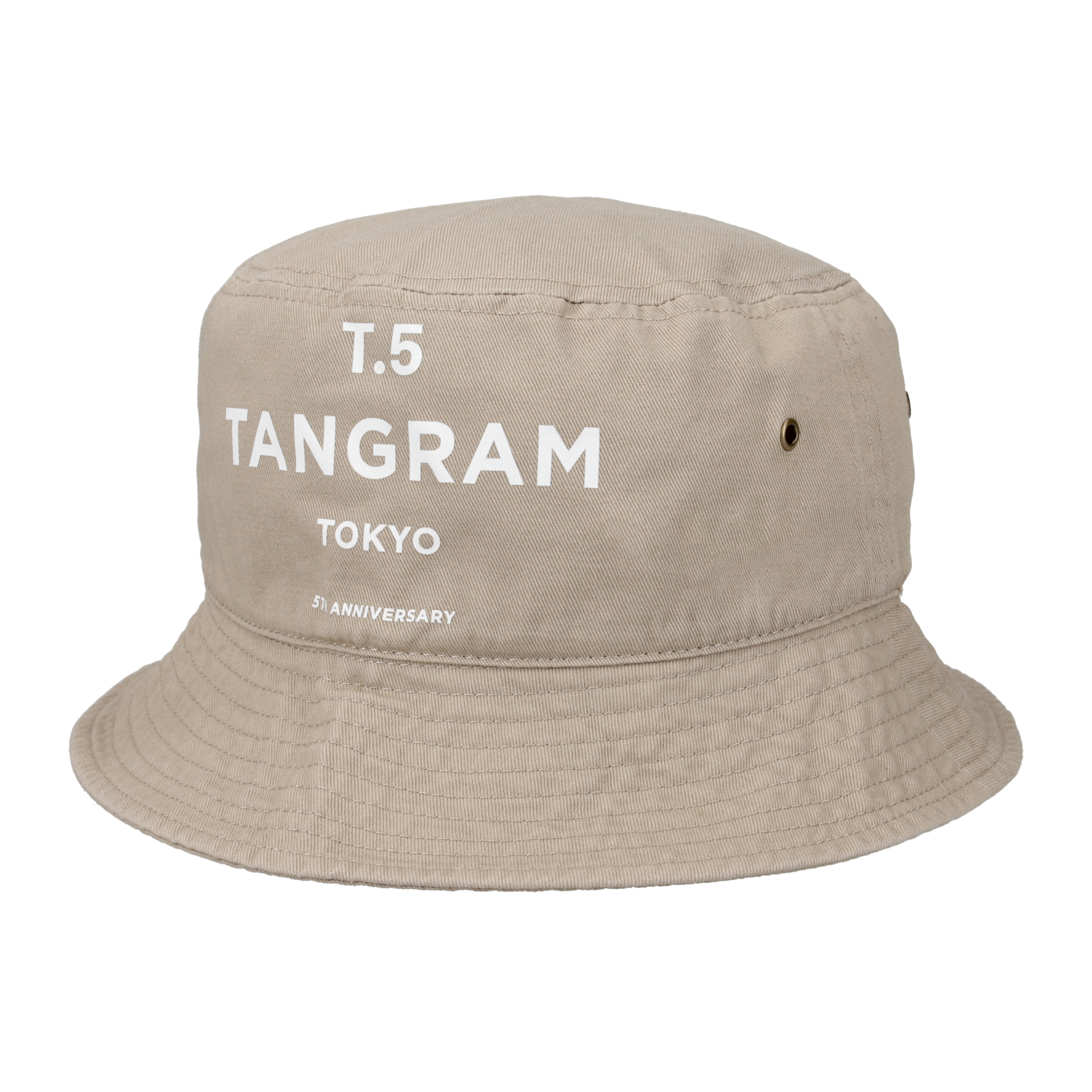 GDC×TANGRAM 5TH ANNIV. T.5 TOKYO BUCKET HAT KHAKI TGS-UHAT48