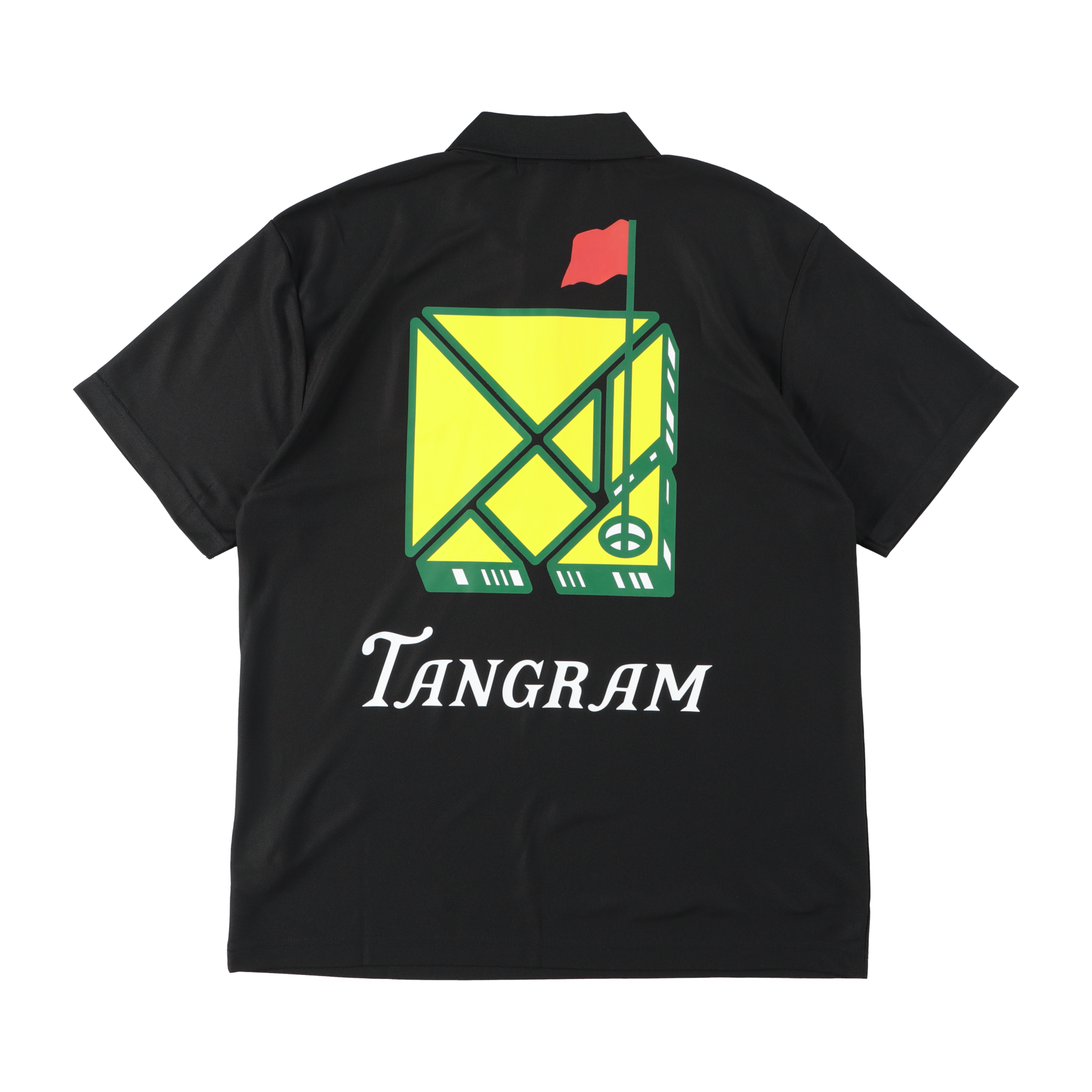 美品 TANGRAM LOGO POLO SHIRTS ポロシャツ BLACKBLACK◾︎サイズ