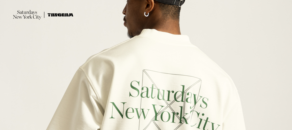 TANGRAMタングラムネイビーVネックピステサイズM TANGRAM×Saturdays NYC COLLABORATION