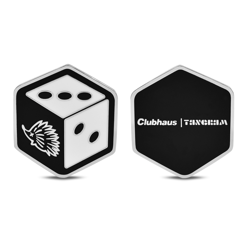 CLUBHAUS × TANGRAM DICE MARKER SET WHITE×BLACK TGA-G80