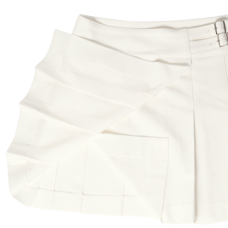 X-GIRL × TANGRAM SKIRT WHITE TGS-LS05