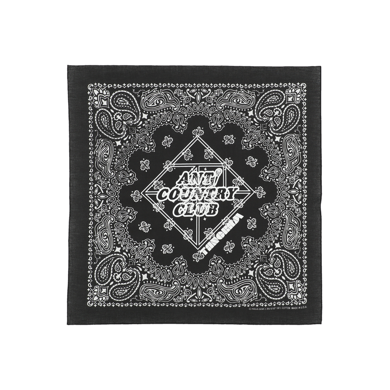 ANTi COUNTRY CLUB × TANGRAM BANDANA BLACK ACC_TG-GO01