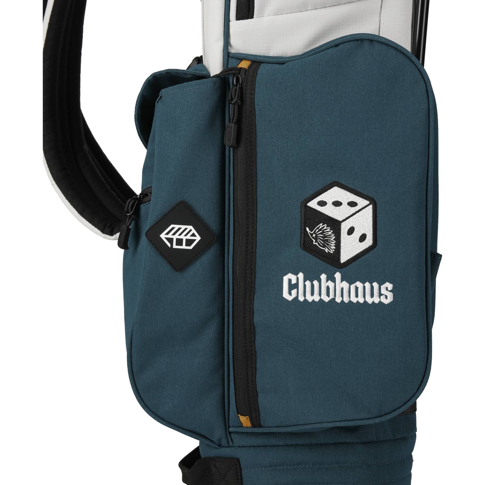 CLUBHAUS × JONES × TANGRAM ROVER CADDY BAG CEMENT/BONDI BLUE CLUBHAUS × JONES × TANGRAM ROVER CADDY BAG CEMENT/BONDI BLUE