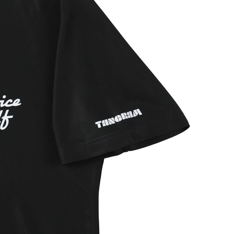 EDIFICE GOLF × TANGRAM 5TH ANNIV. POLO SHIRTS BLACK TGS-MPL129
