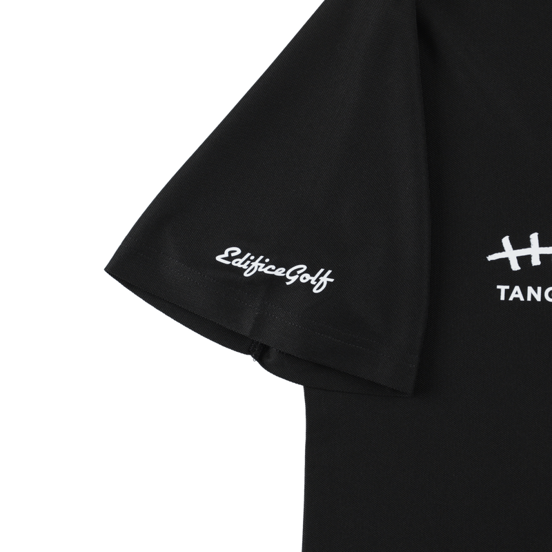 EDIFICE GOLF × TANGRAM 5TH ANNIV. POLO SHIRTS BLACK TGS-MPL129