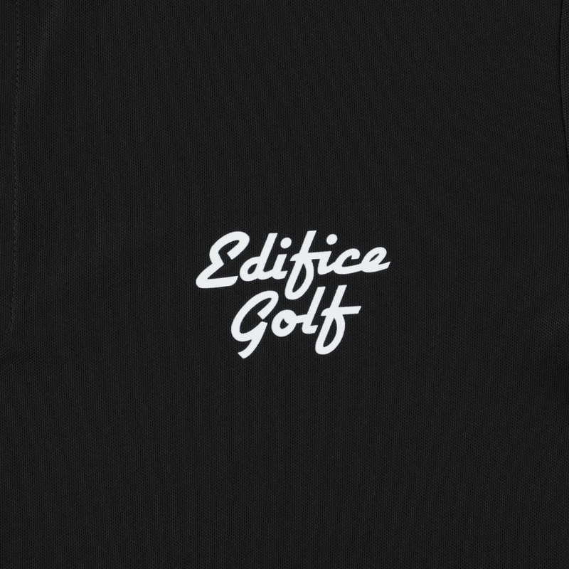 EDIFICE GOLF × TANGRAM 5TH ANNIV. POLO SHIRTS BLACK TGS-MPL129