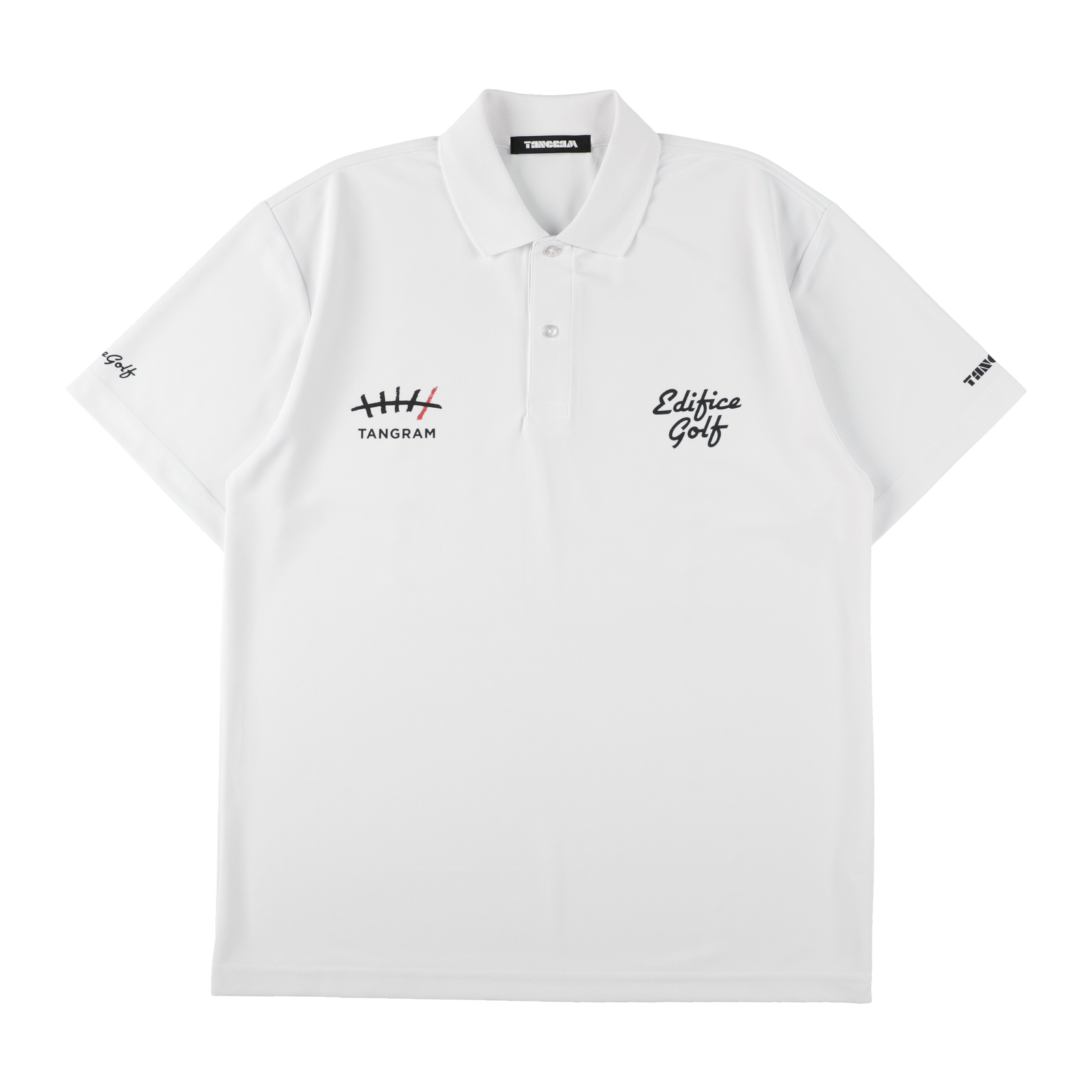 EDIFICE GOLF × TANGRAM 5TH ANNIV. POLO SHIRTS WHITE TGS-MPL129