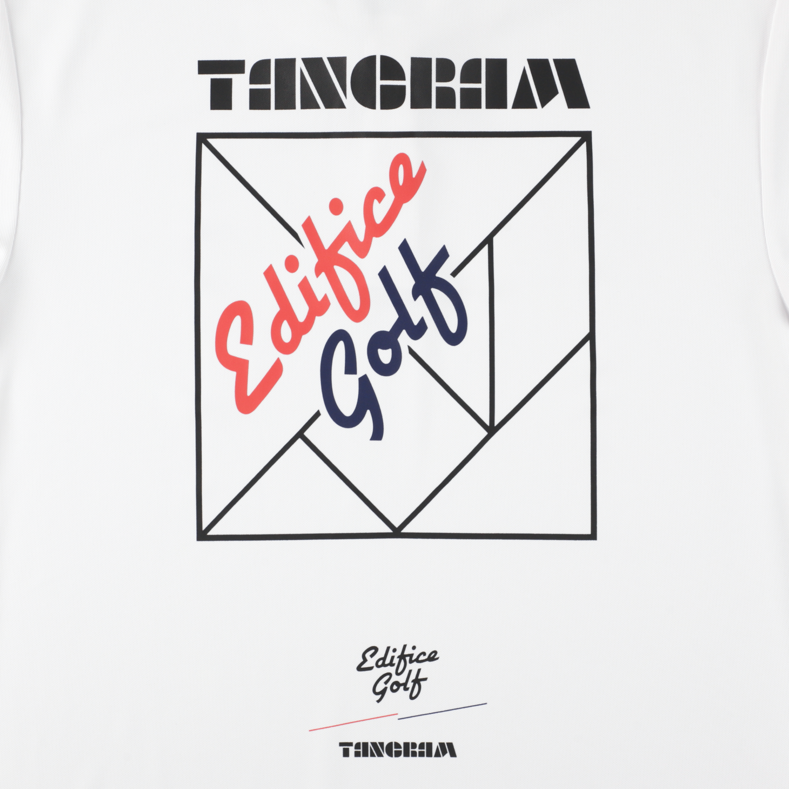 EDIFICE GOLF × TANGRAM 5TH ANNIV. POLO SHIRTS WHITE TGS-MPL129