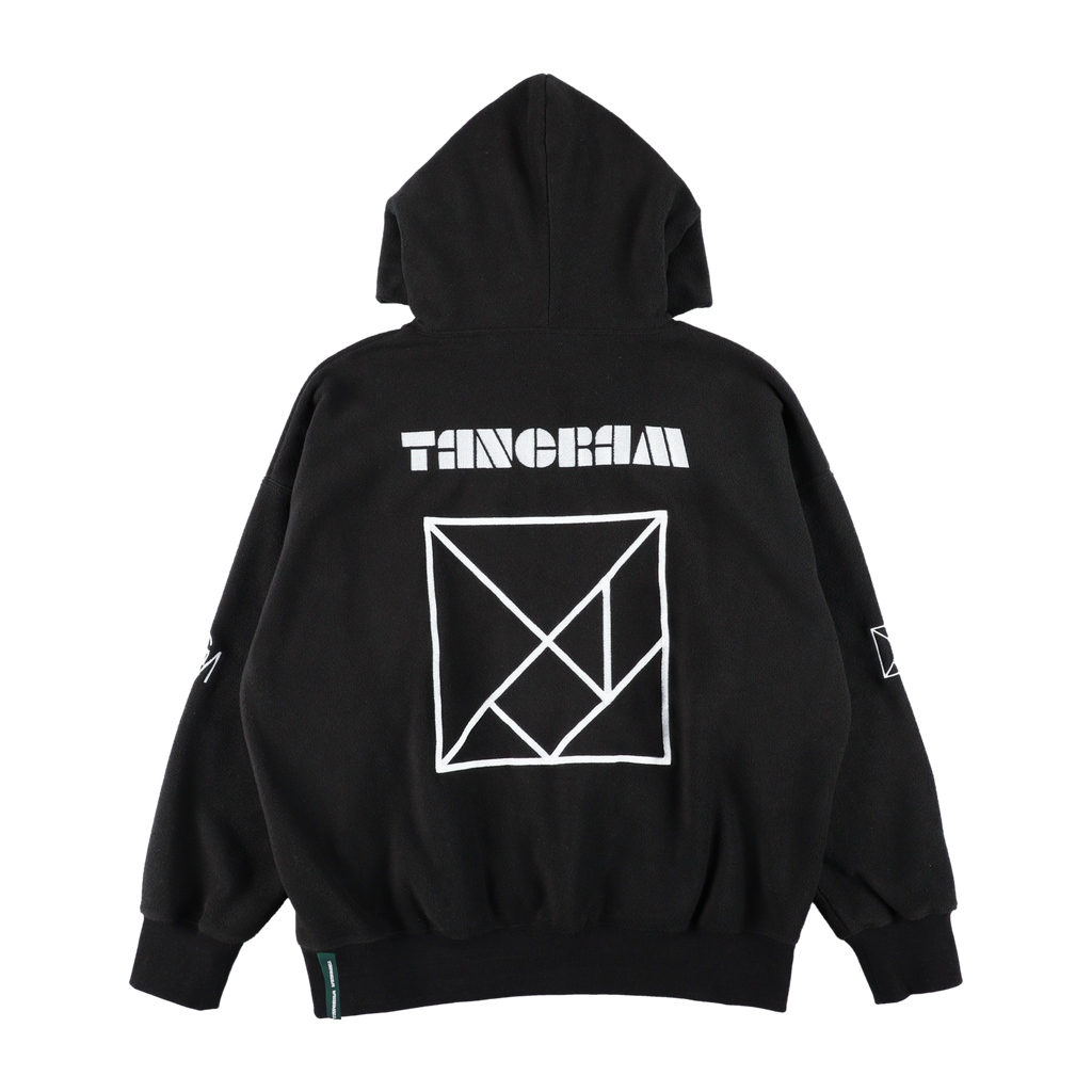 LOGO FLEECE HOODIE BLACK TGA-MF22