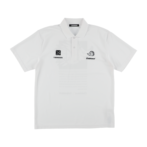 CLUBHAUS × TANGRAM TURF HEDGEHOG POLO SHIRTS WHITE TGS-MPL40