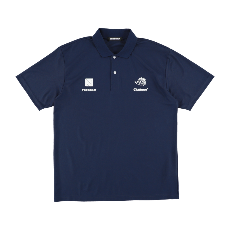 CLUBHAUS × TANGRAM TURF HEDGEHOG POLO SHIRTS INDIGO TGS-MPL40 CLUBHAUS × TANGRAM TURF HEDGEHOG POLO SHIRTS INDIGO TGS-MPL40