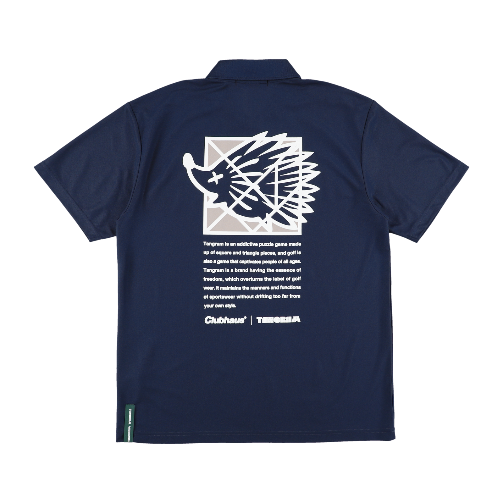 CLUBHAUS × TANGRAM TURF HEDGEHOG POLO SHIRTS INDIGO TGS-MPL40 CLUBHAUS × TANGRAM TURF HEDGEHOG POLO SHIRTS INDIGO TGS-MPL40